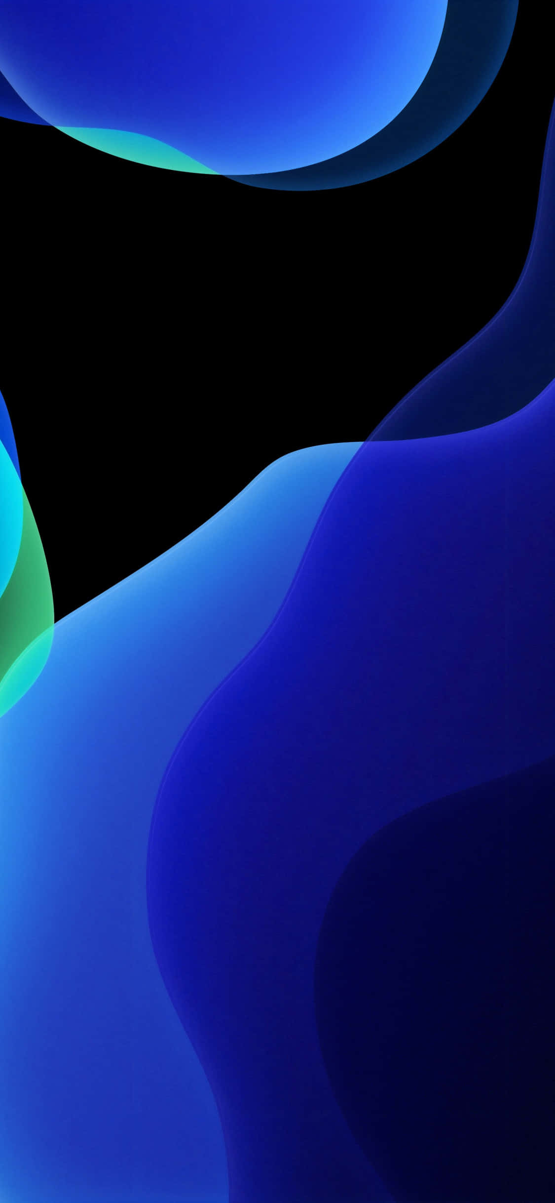 Nyd den levende farve på en solid blå iPhone Wallpapers
