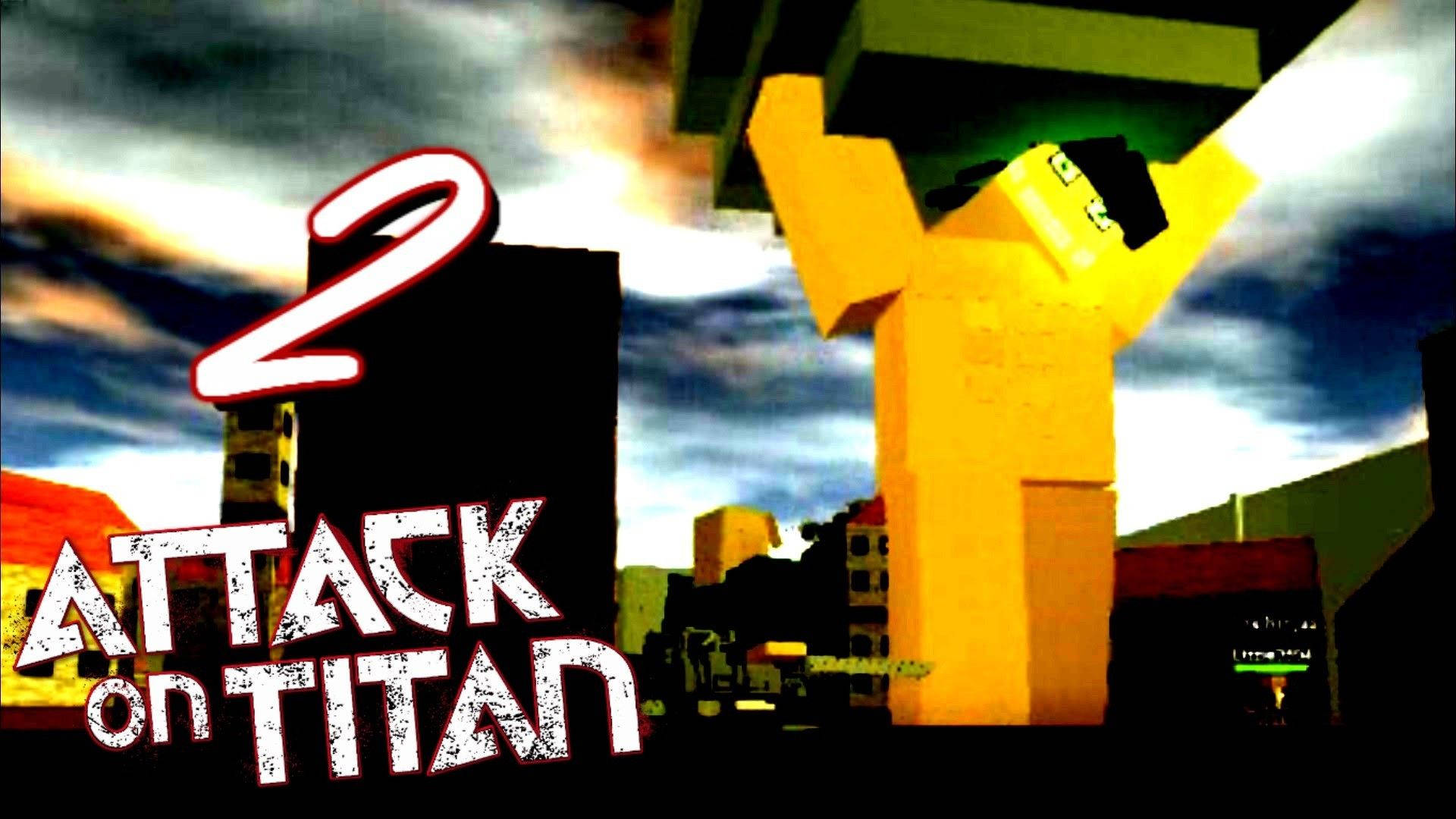 Sejt wallpaper med anime Roblox-avatar fra animeen Attack on Titan — Roblox Wallpapers