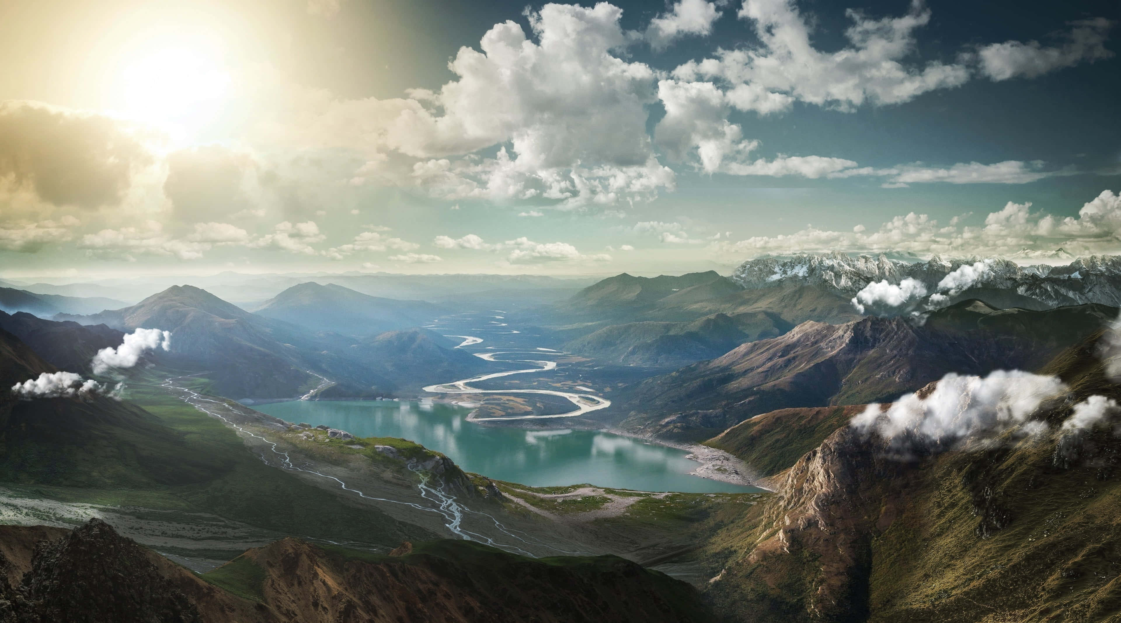 Nyd den stille skønhed ved en uberørt sø Wallpapers