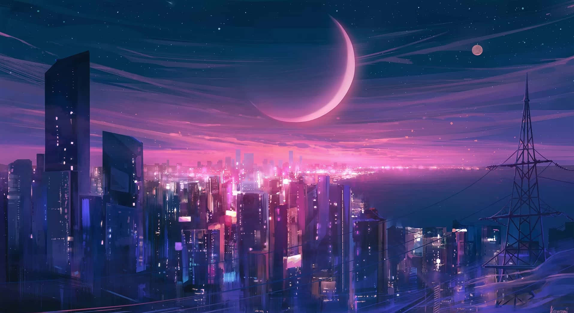 Nyd den stjernefyldte himmel ved midnat Wallpapers