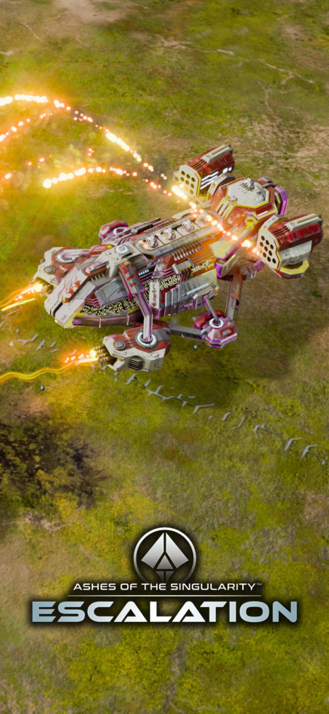 Nyd en actionfyldt spiloplevelse med iPhone X og Ashes Of The Singularity Escalation. Wallpapers