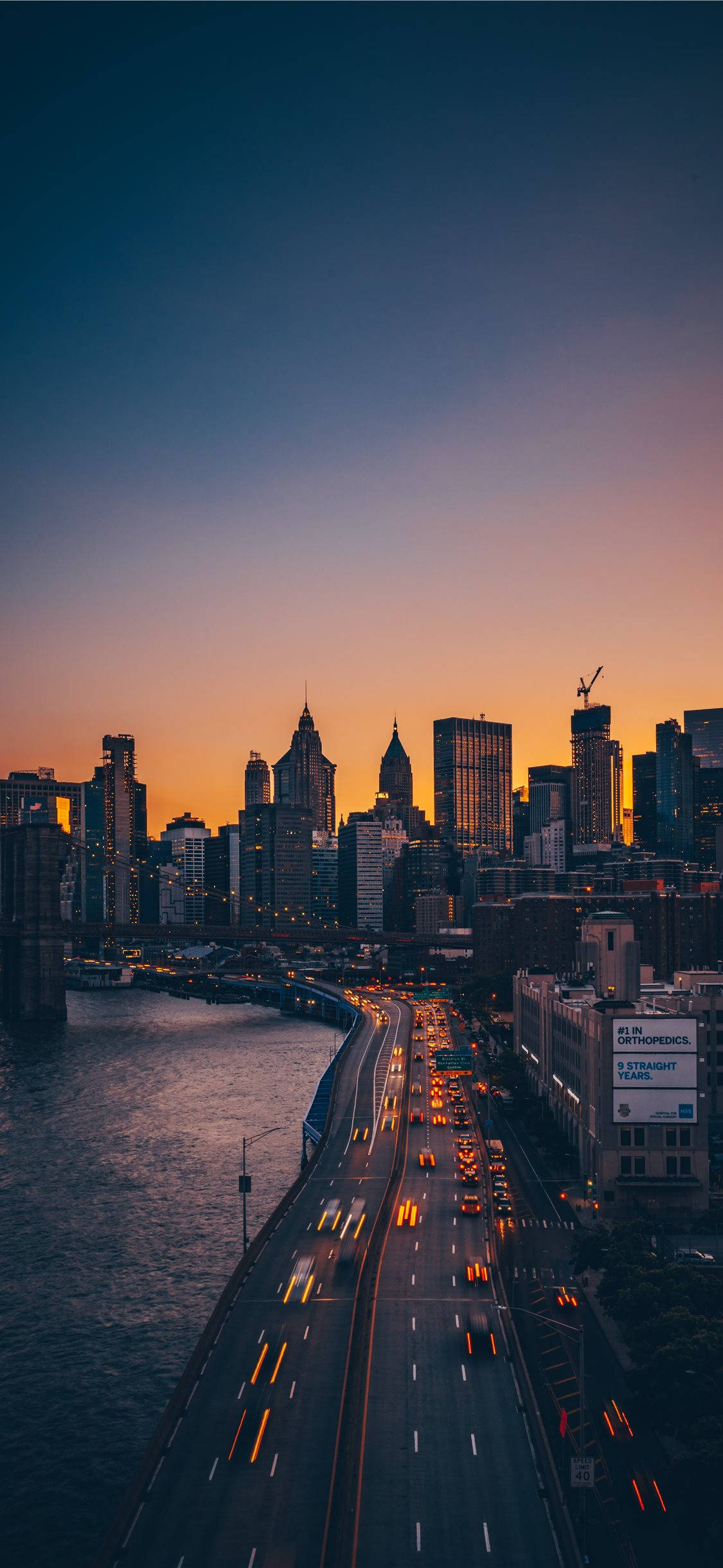 Nyd en betagende udsigt over New Yorks skyline fra din iPhone Wallpapers