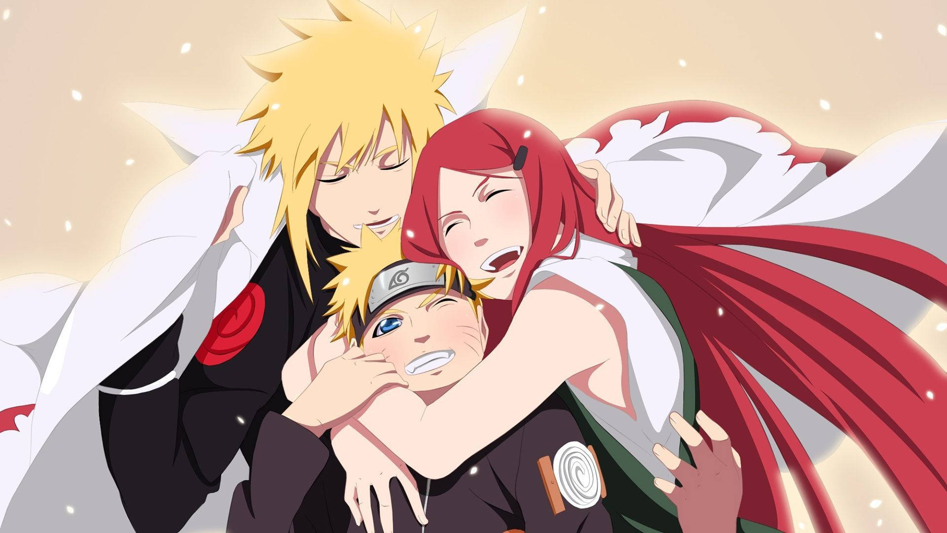 Narutos søde familie kunst baggrund. — Naruto Wallpapers