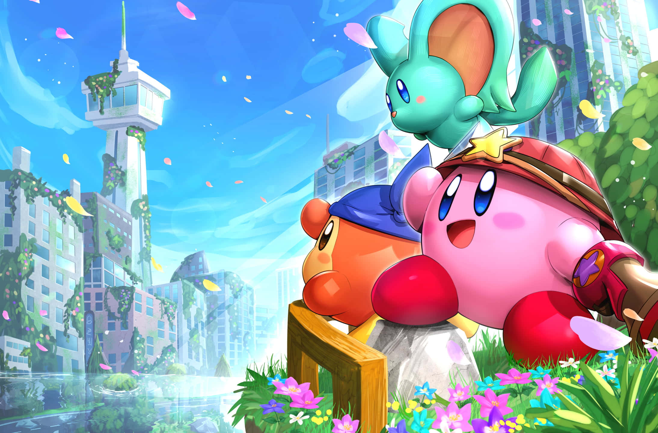 Nyd en magisk rejse med den elskelige Kirby! Wallpapers