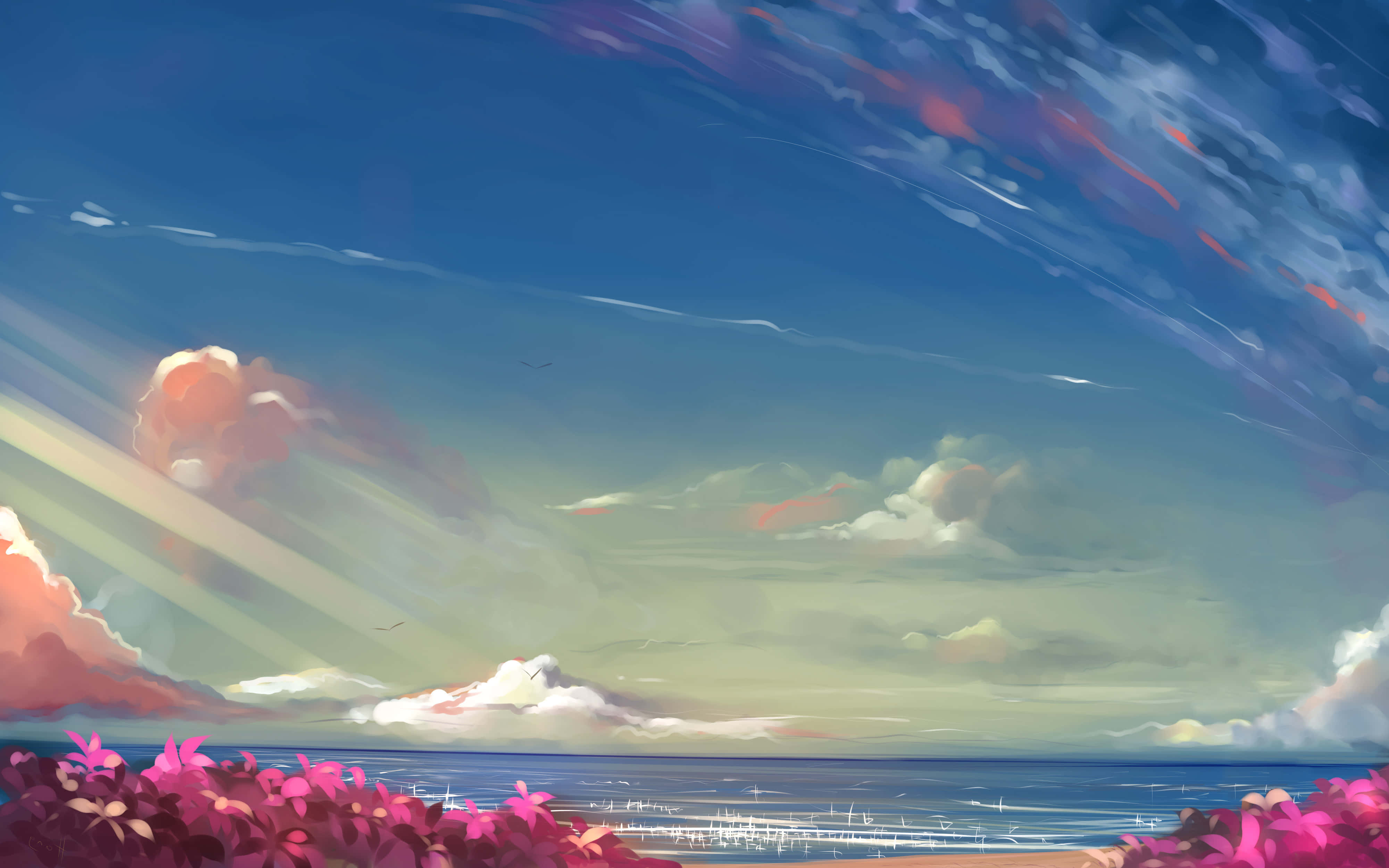 Nyd en naturskøn gåtur i Animes mange smukke landskaber Wallpapers