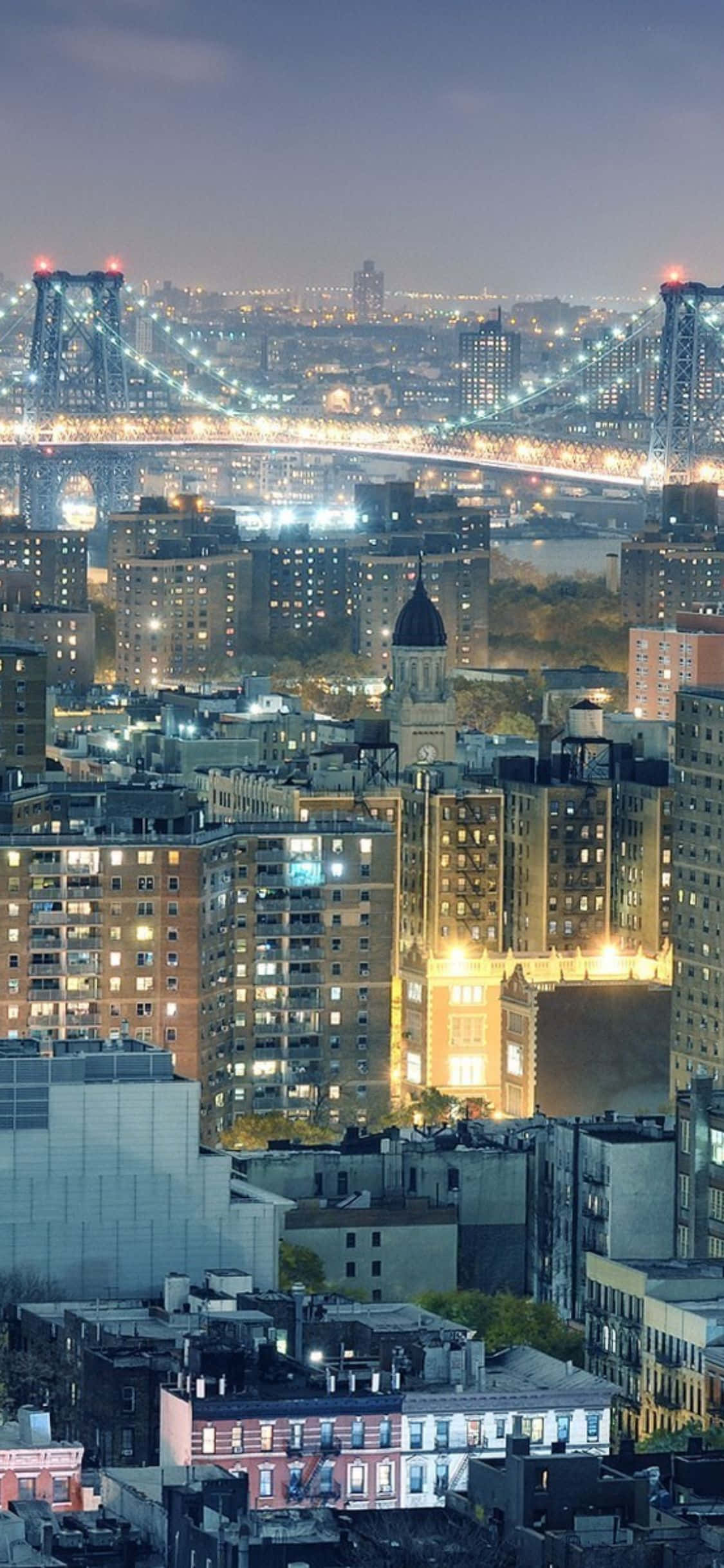 Nyd en solnedgangstur gennem New York City med din iPhone X Wallpapers