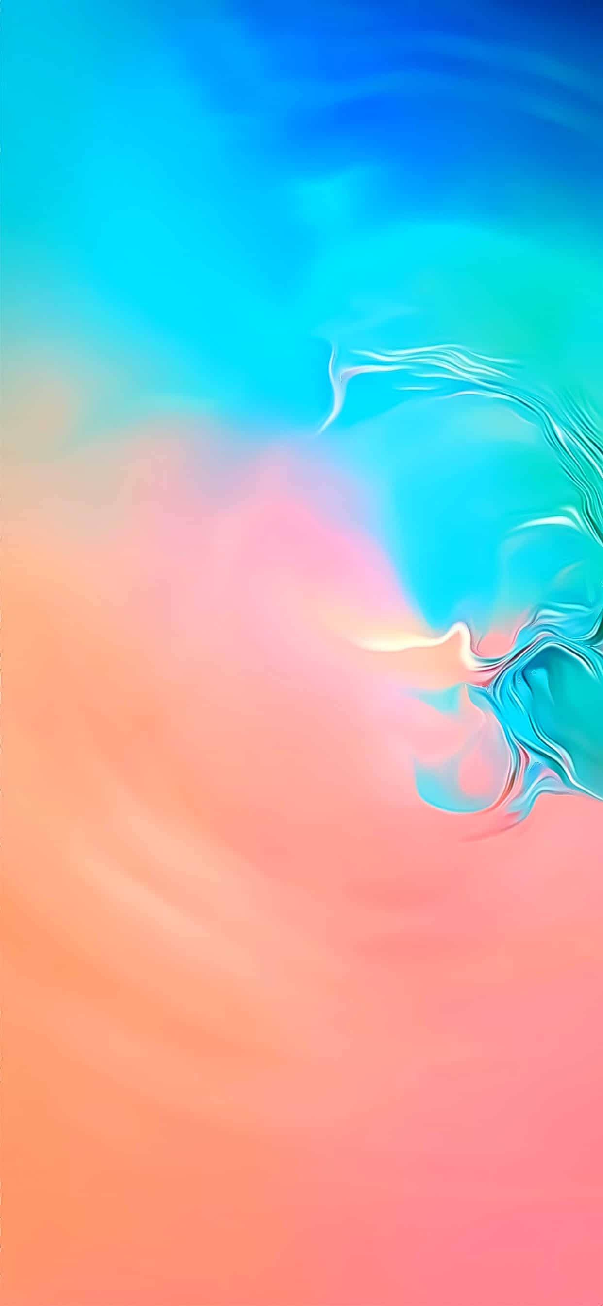Nyd farverig lykke med Samsung Galaxy S10 Wallpapers