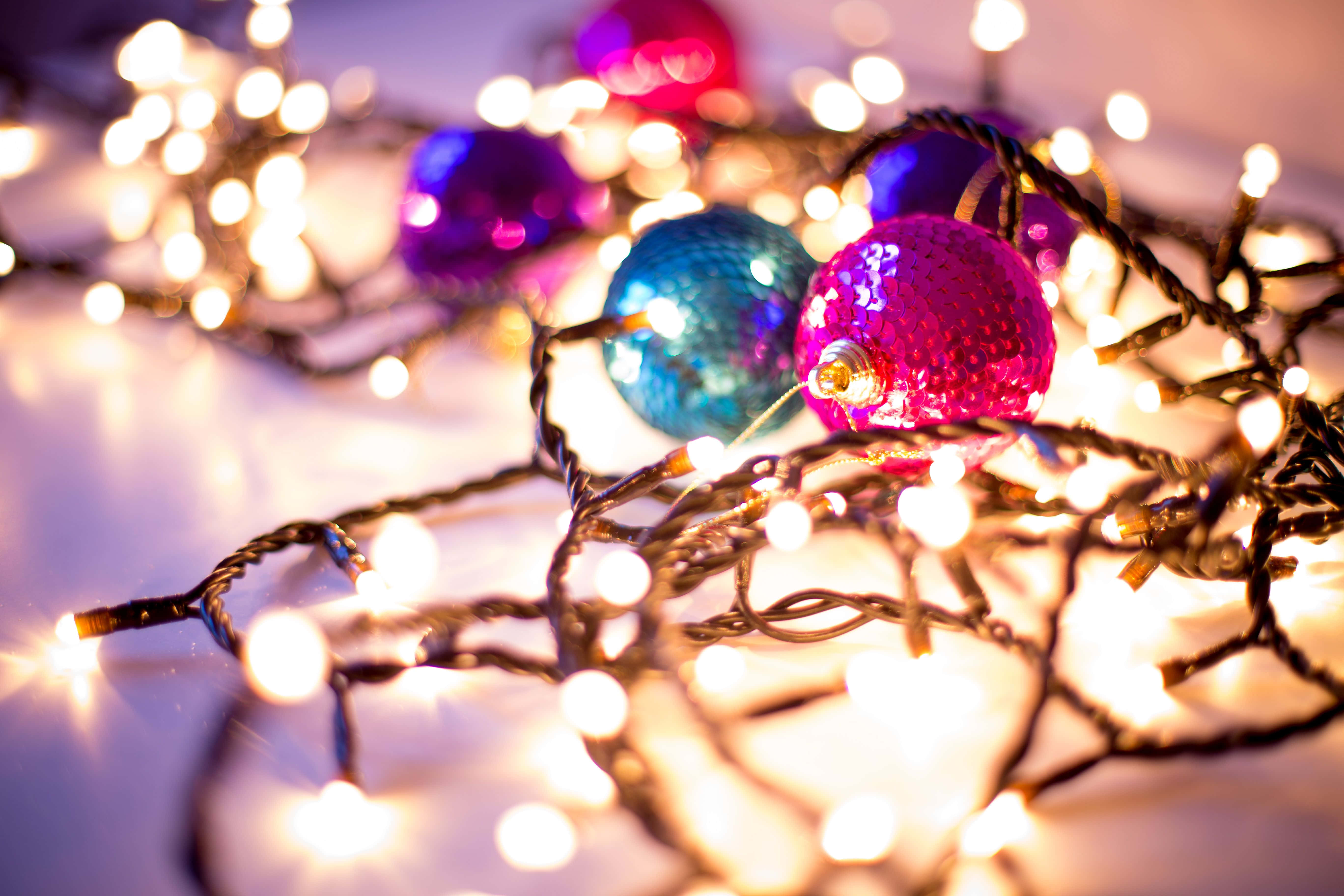 Nyd højtiden med smukke julelys! Wallpapers