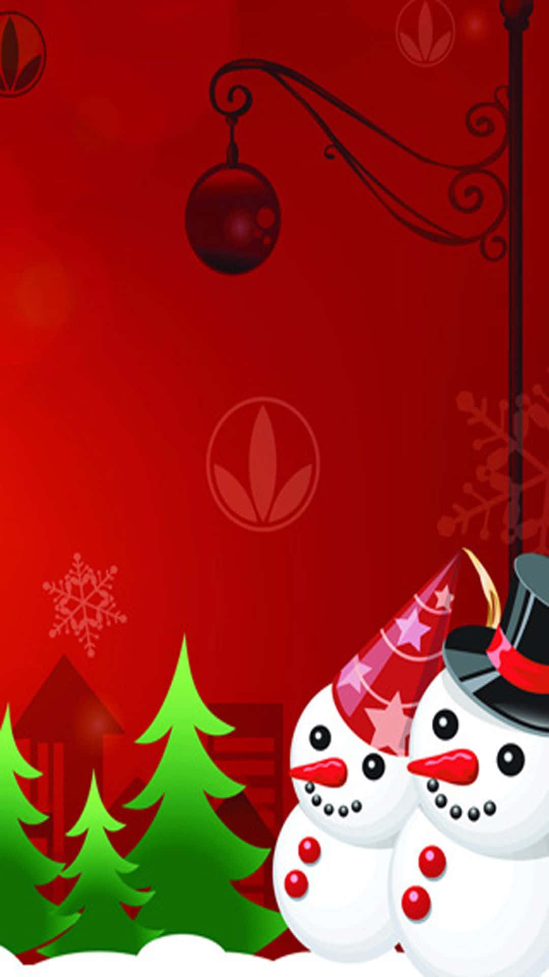 Nyd julestemningen med en festlig telefonbaggrund Wallpapers