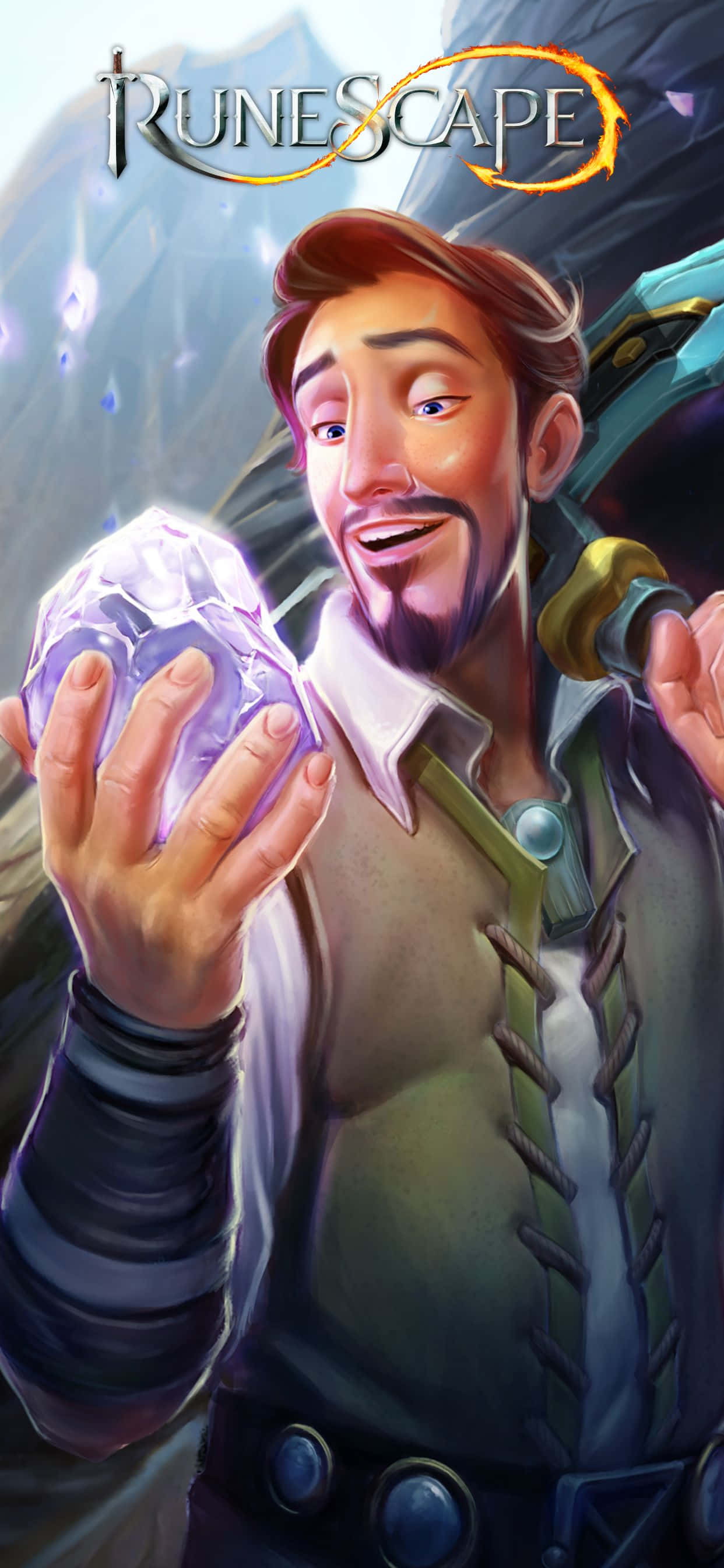 Nyd Runescapes verden i fantastisk detalje på Apple iPhone Xs Max Wallpapers