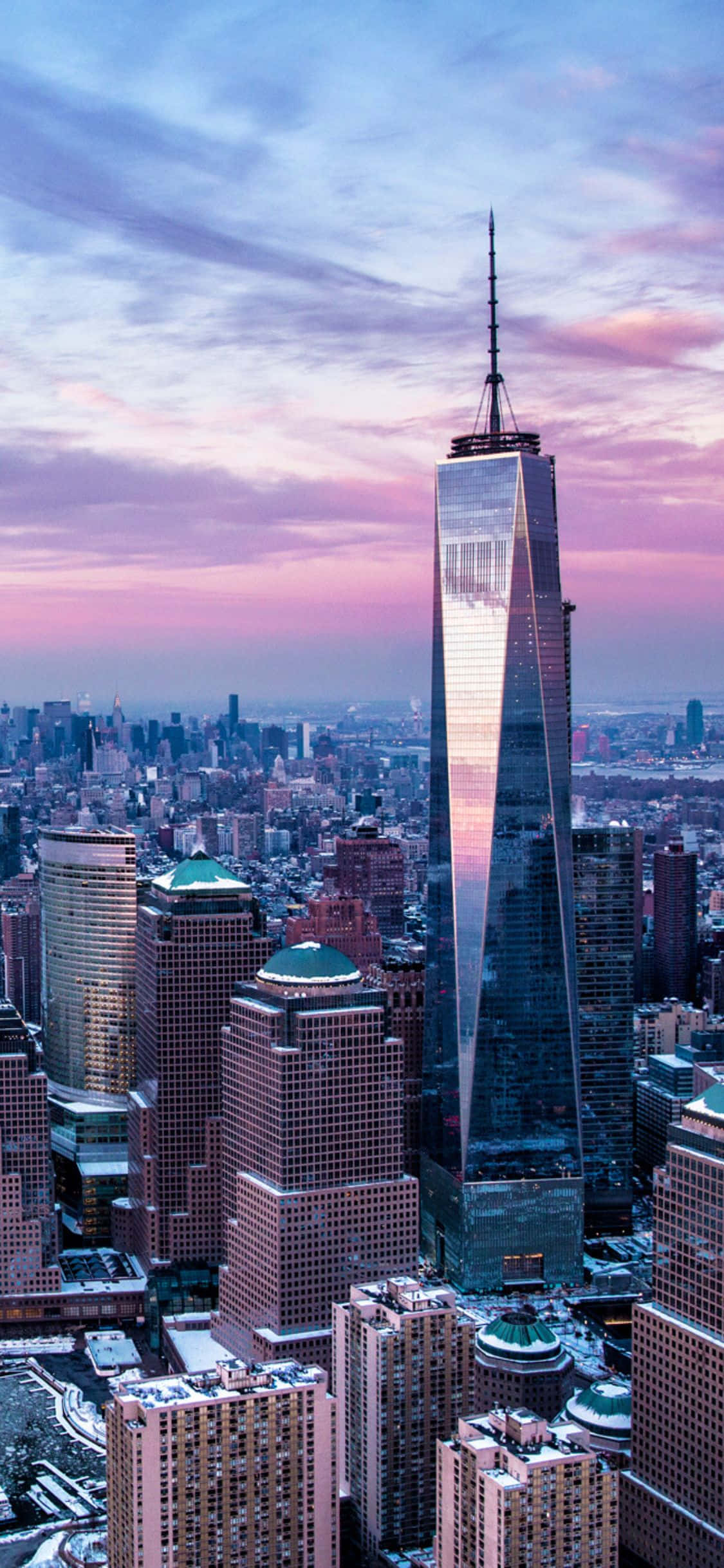 Nyd skønheden i New Yorks skyline med en iPhone X Wallpapers