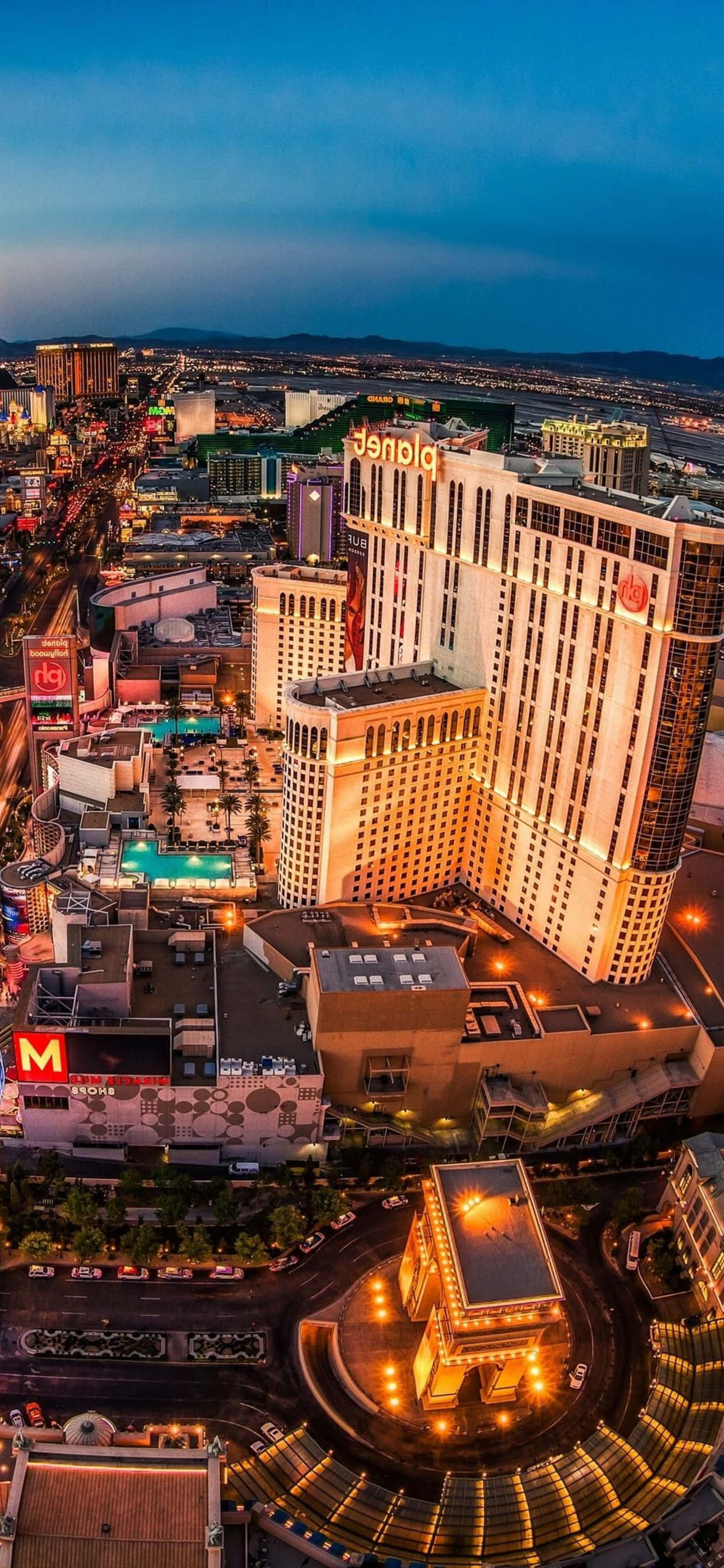 Nyd synet af Las Vegas på din telefon Wallpapers