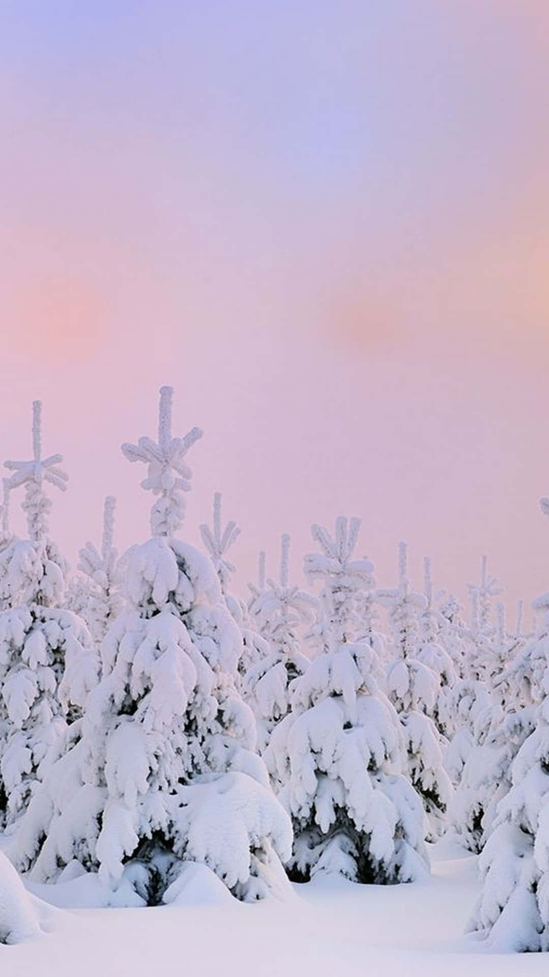 Nyd vinterens skønhedstoppe med en fredelig udsigt over snedækkede bjerge Wallpapers