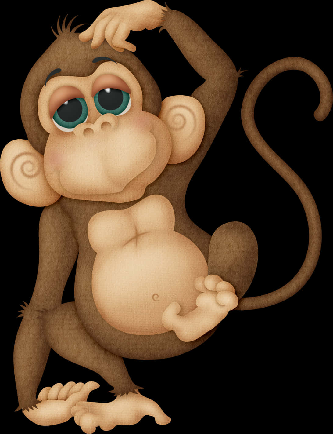 Nysgerrig tegneserieabe Wallpapers