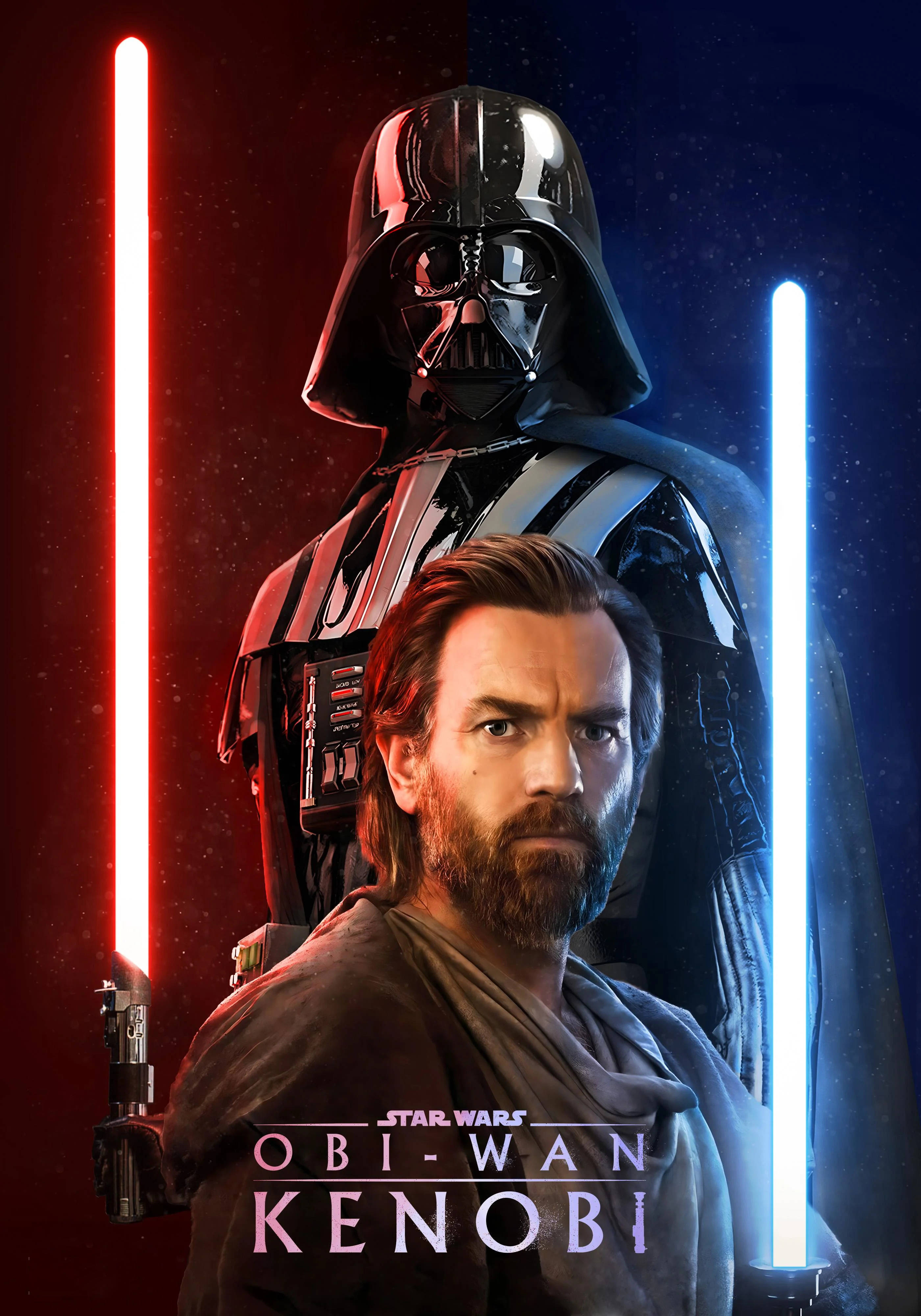 Obi Wan Kenobi rød og blå Wallpapers