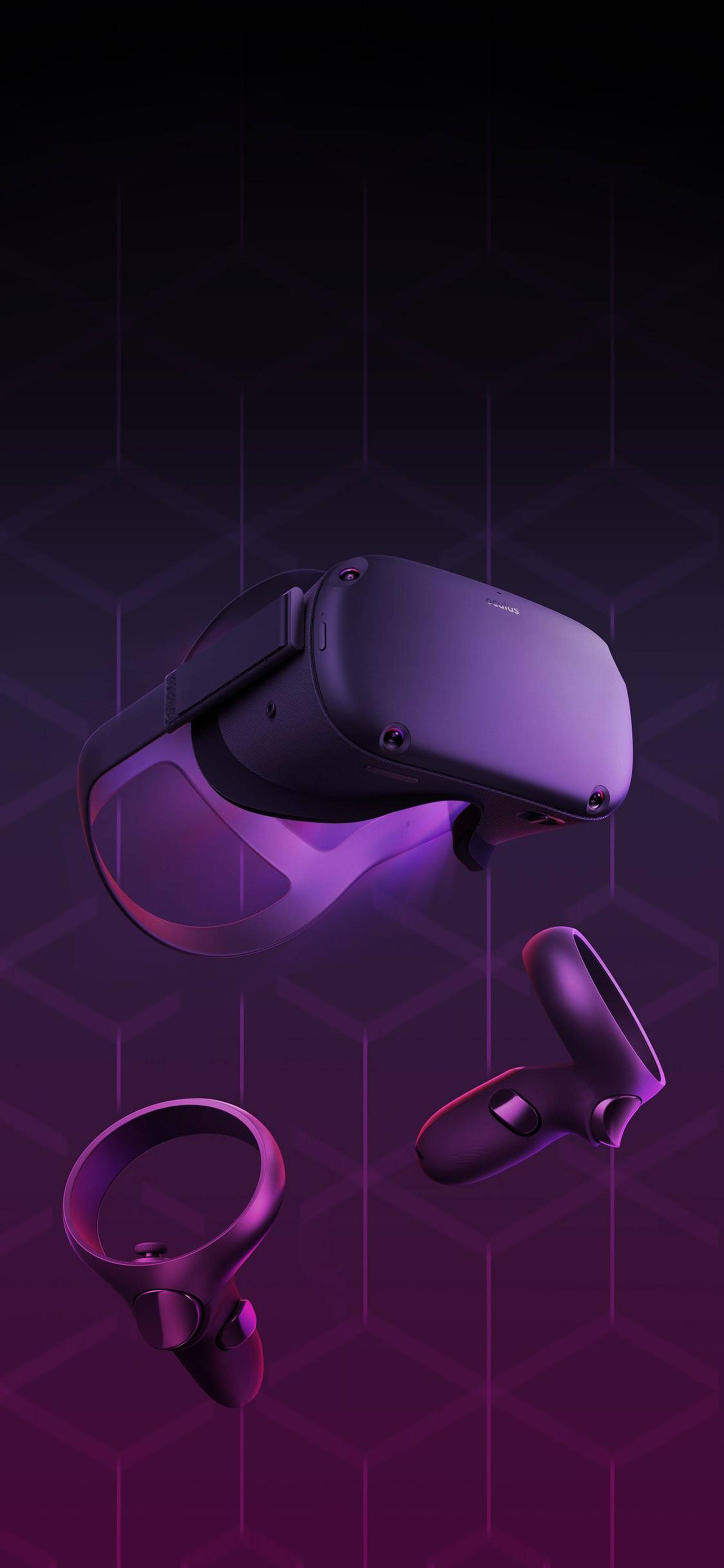 Oculus Quest 2 Lilla Abstrakt Kunst Wallpapers