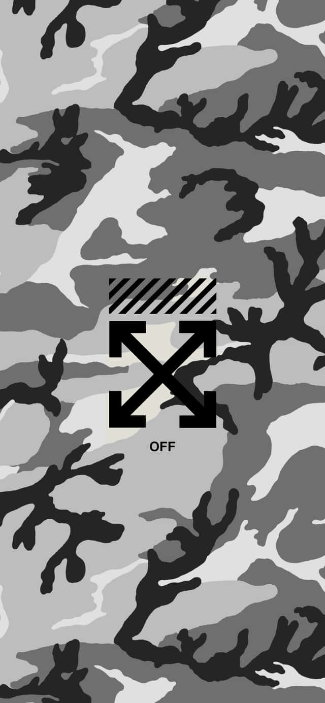 Off White iPhone camouflage mønster Wallpapers