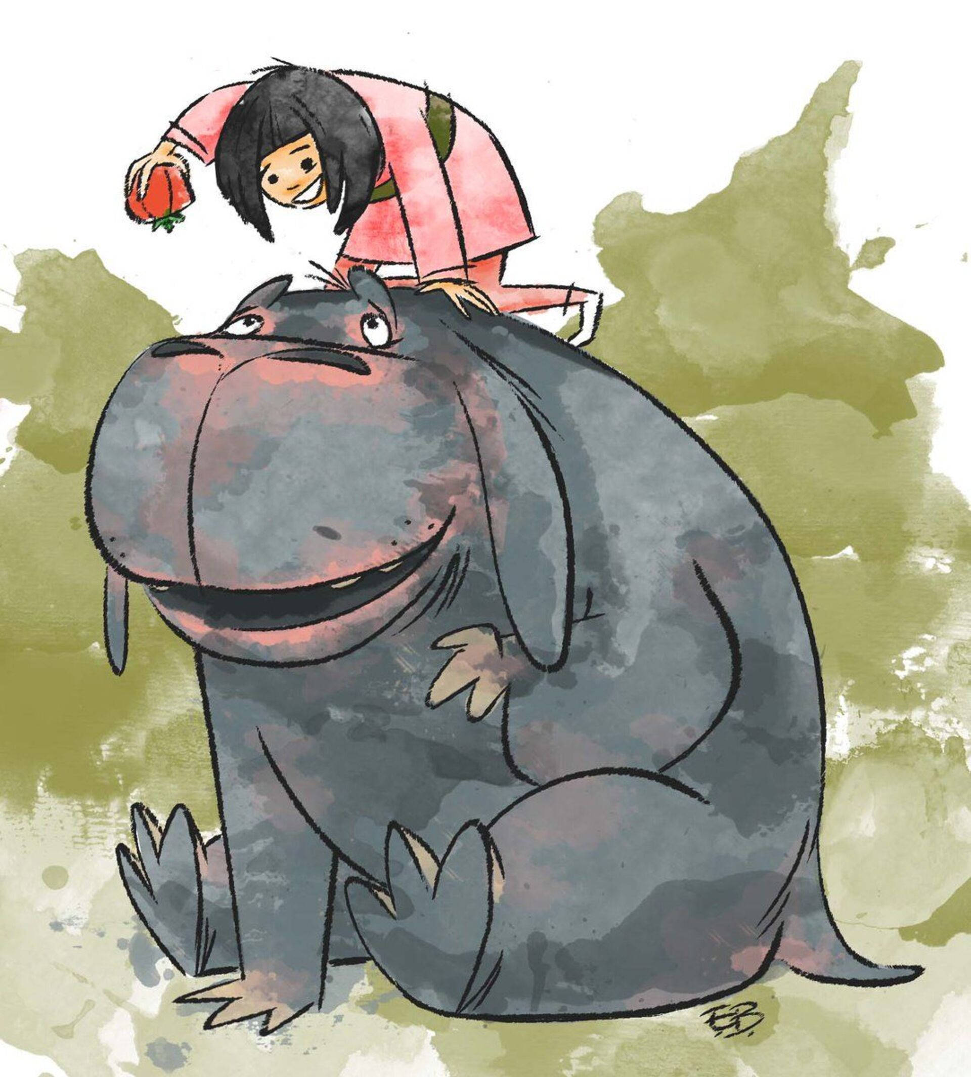 Okja Klattegnet Tegneseriekunst Wallpapers