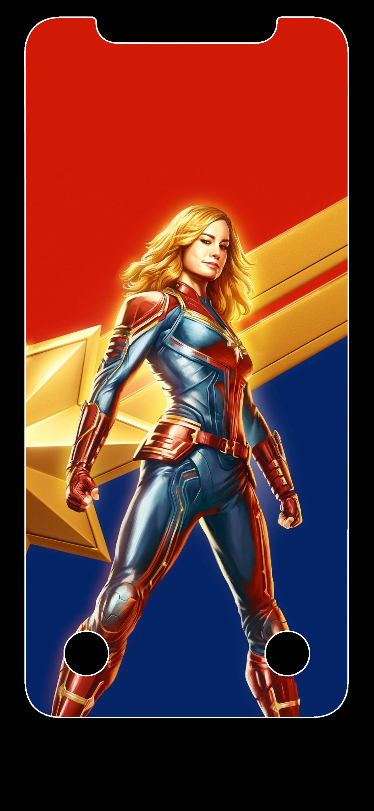 OLED 4K Captain Marvel På Symbol Wallpapers