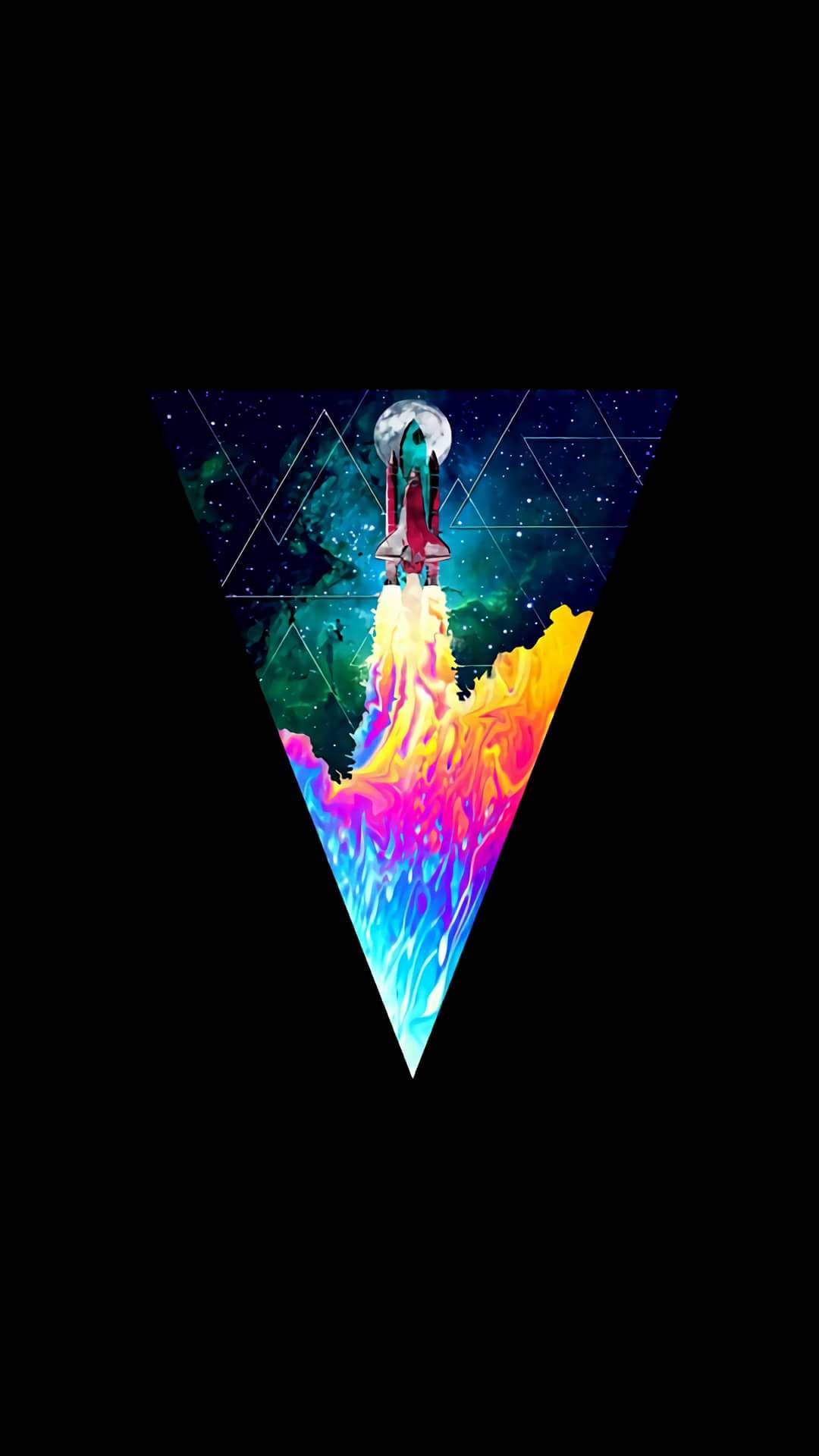 OLED Space Rocket Wallpapers