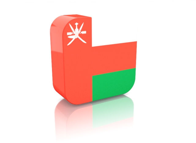 Oman Flag Cube 3D Render Wallpapers