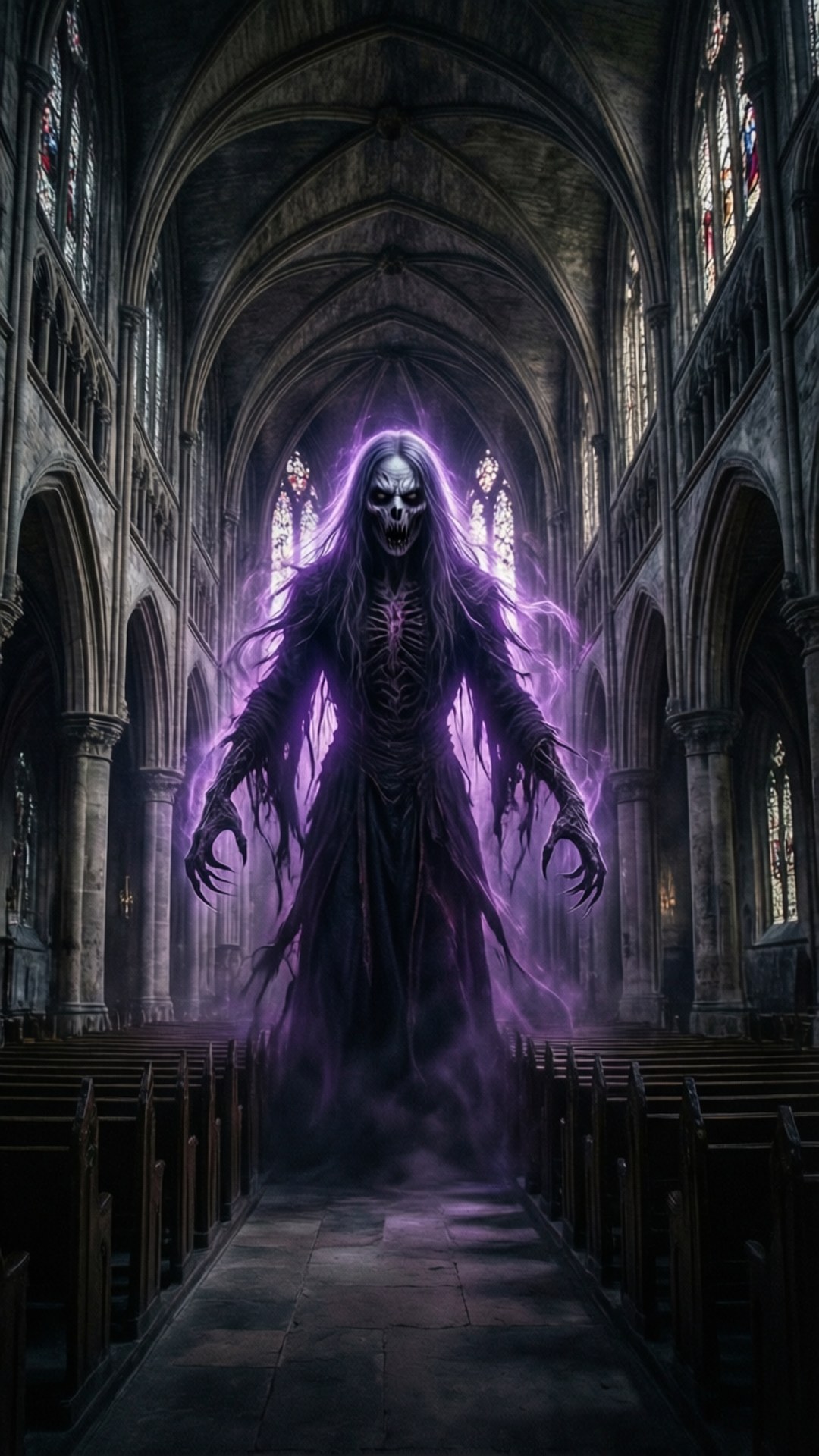 Omens skyggefulde katedral Wallpapers