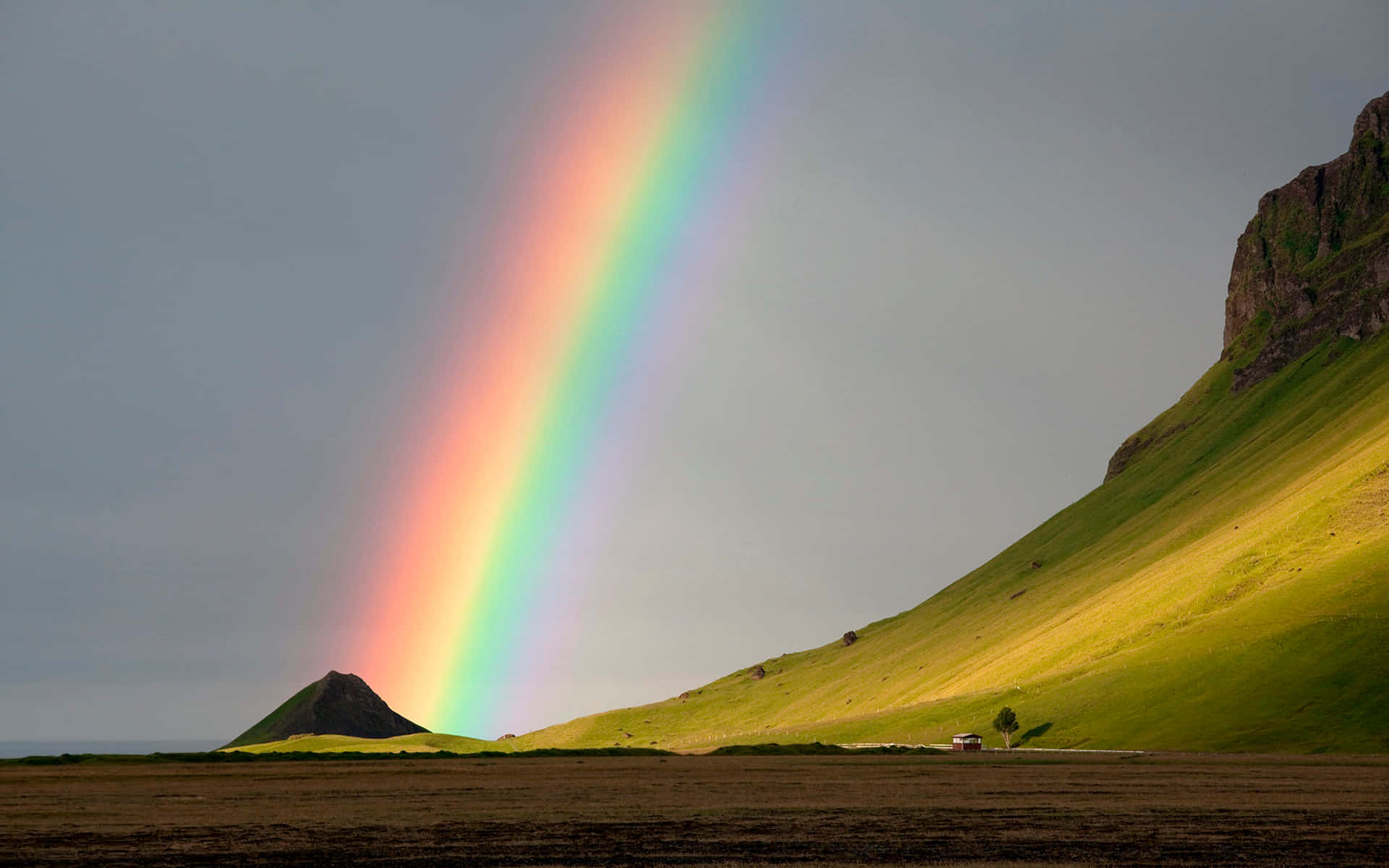 Omfavn de levende farver i en fantastisk regnbueæstetisk baggrund Wallpapers