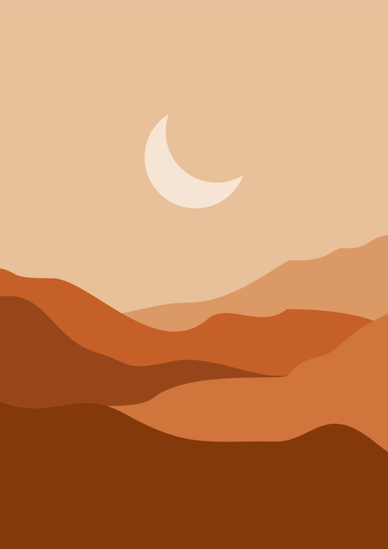 Omfavn den klare orange æstetik Wallpapers