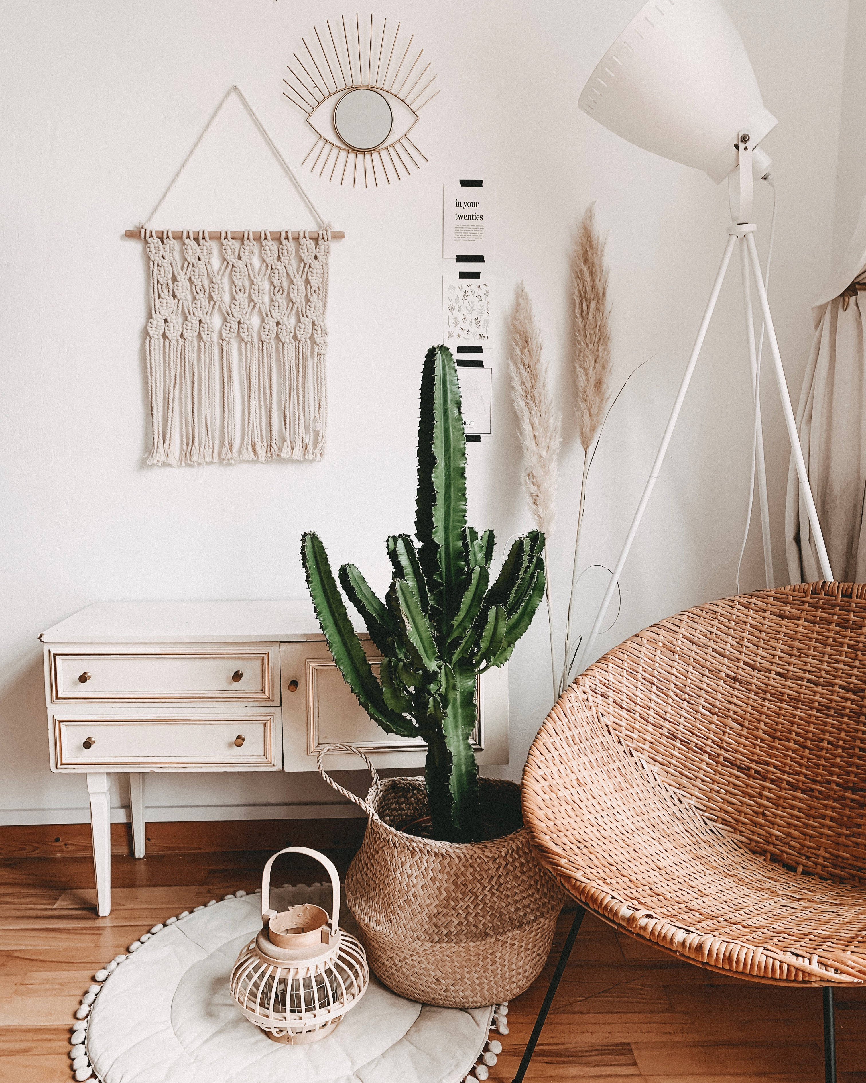 Omfavn dit rum med rolig naturlig æstetik og boheme touch Wallpapers