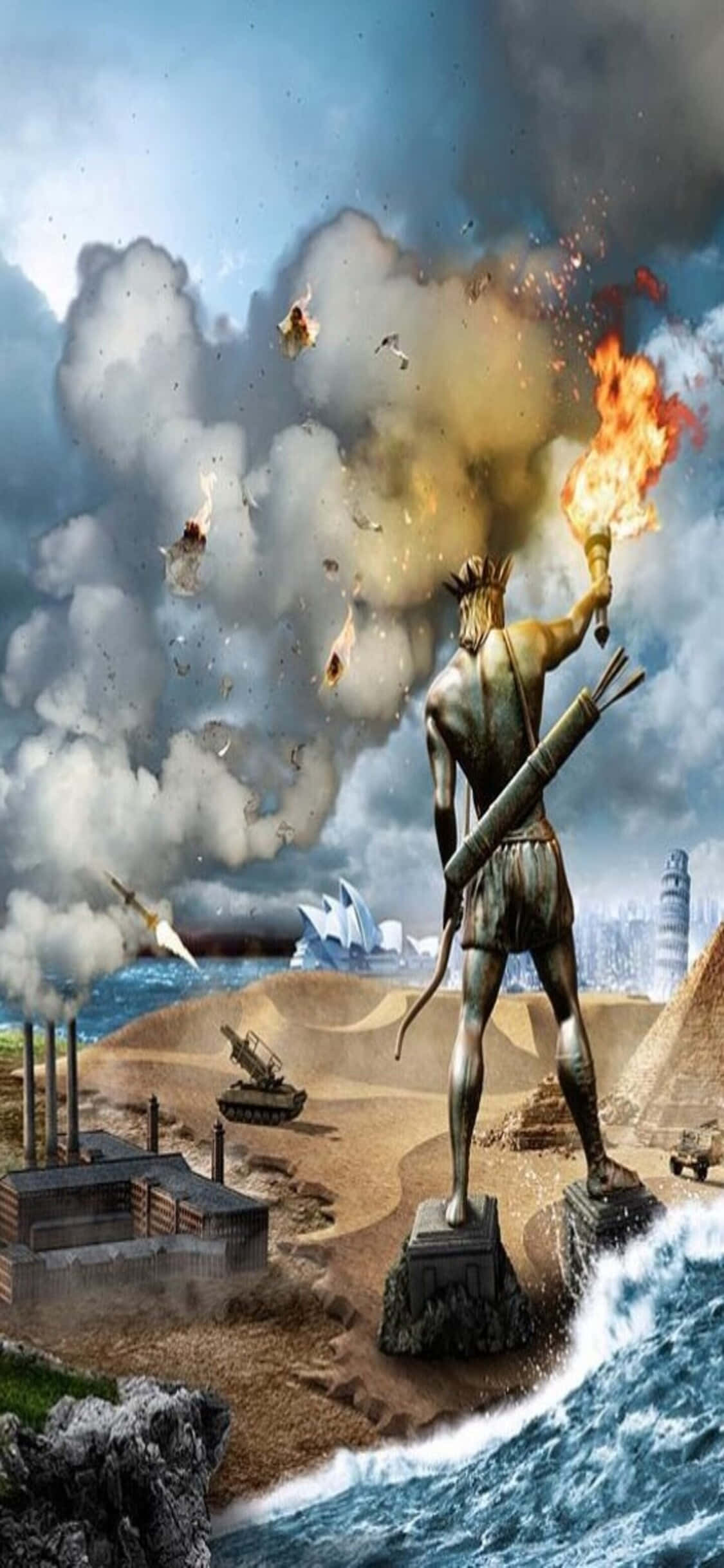 Omfavn en Ny Æra af Civilisation med iPhone X Wallpapers