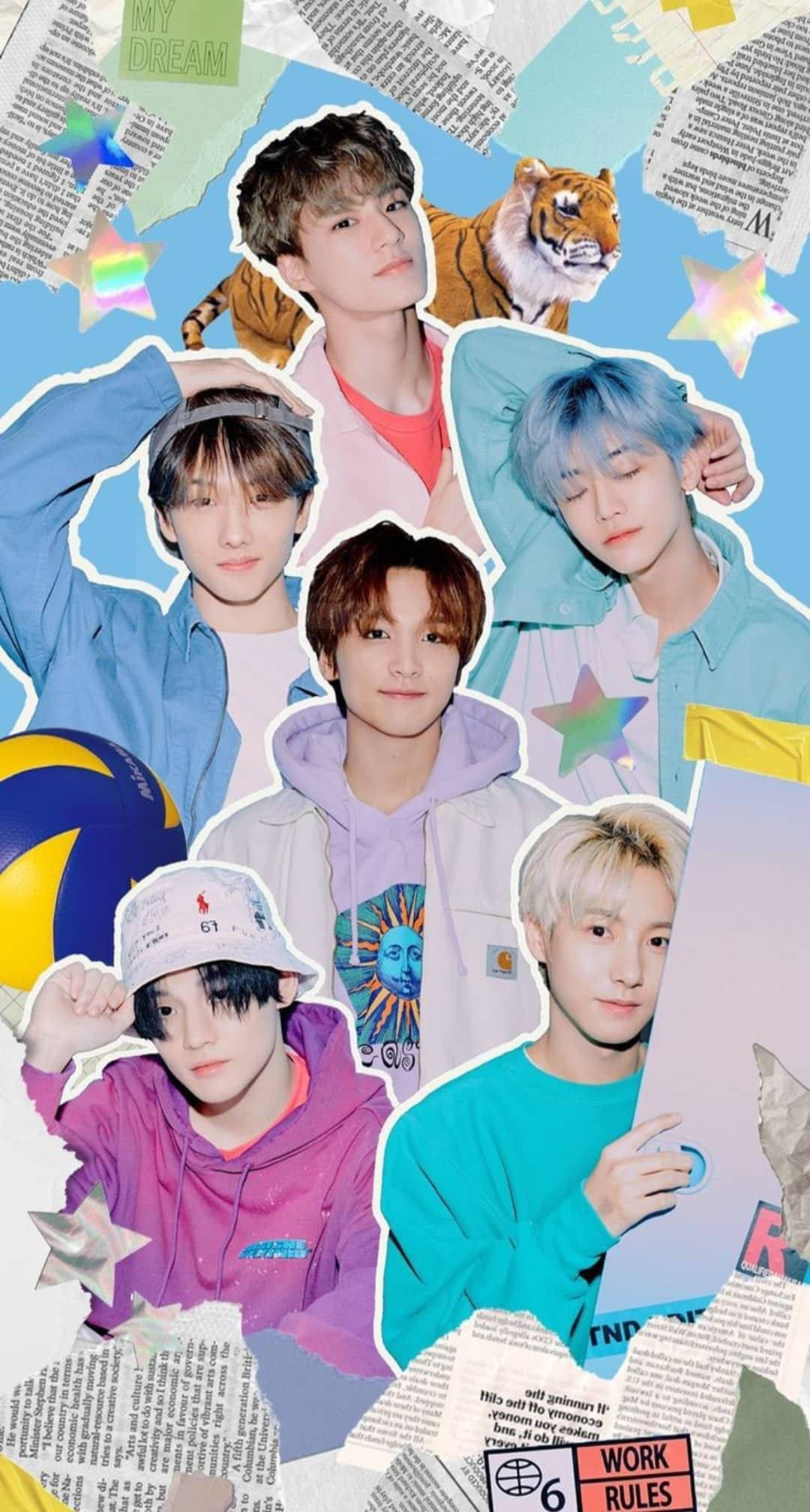 Omfavn Indie Kid-æstetikken med NCT Kpop-inspiration Wallpapers