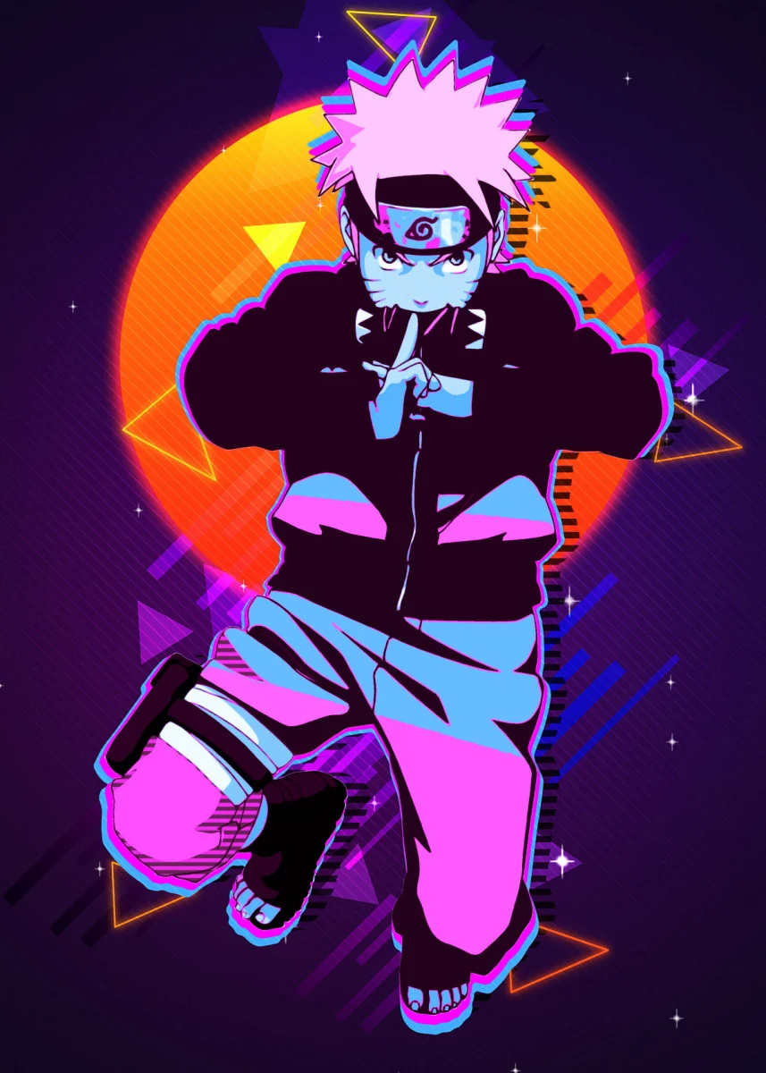 Omfavn ninjaånden med en slående Naruto-æstetik. Wallpapers