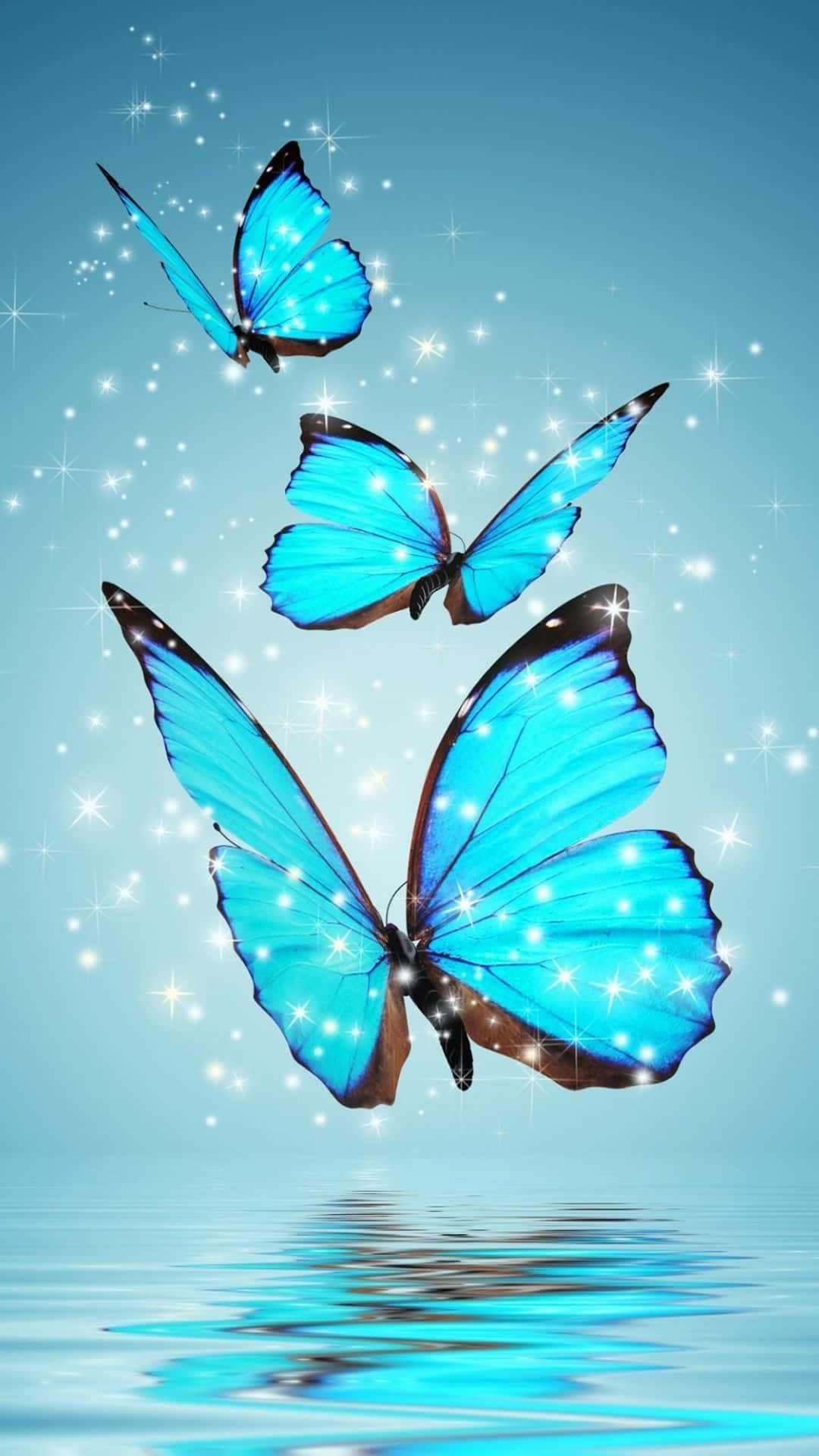 Omfavn skønheden - Æstetisk sommerfuglebaggrund Wallpapers