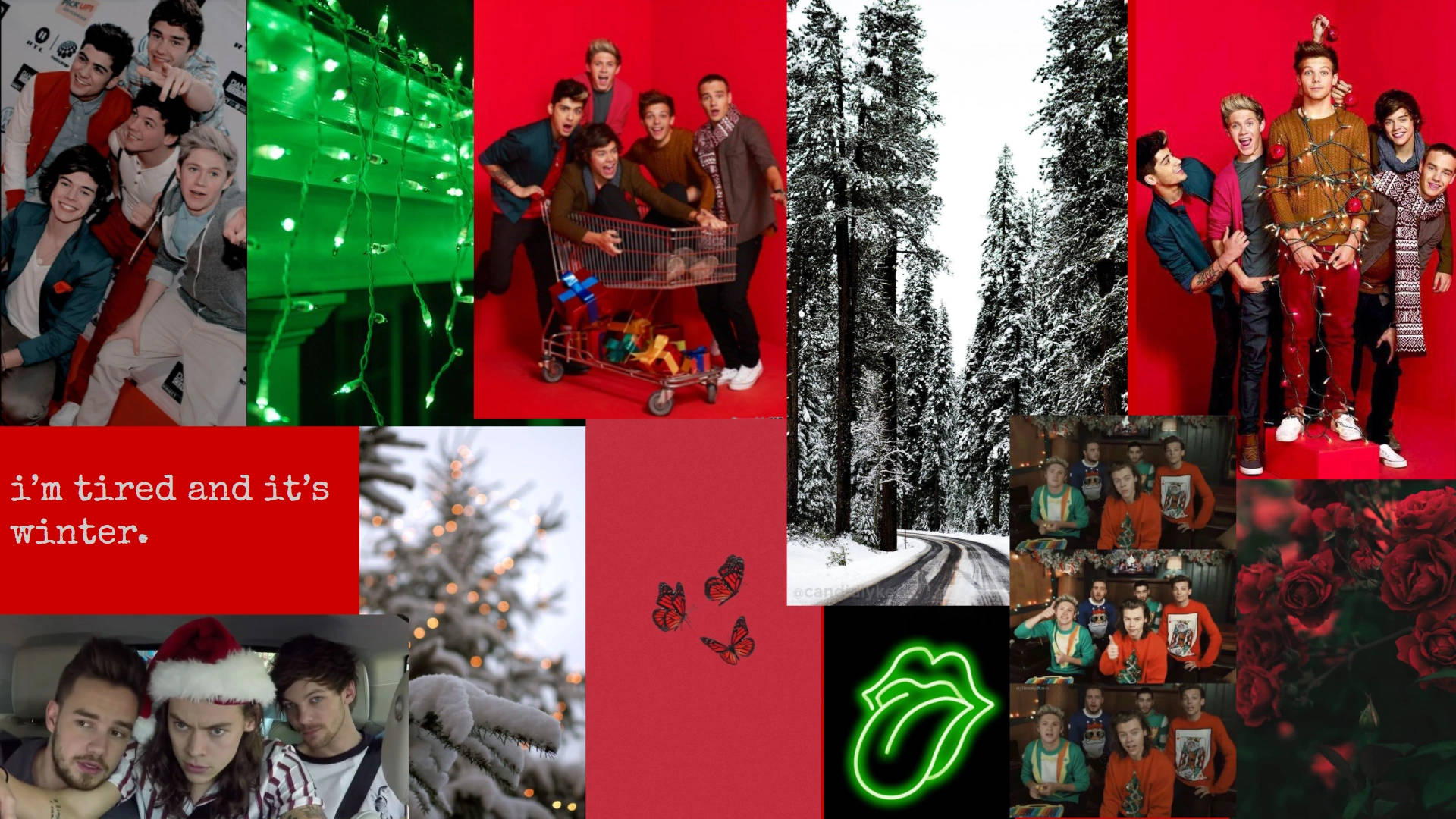 One Direction julecollage Wallpapers