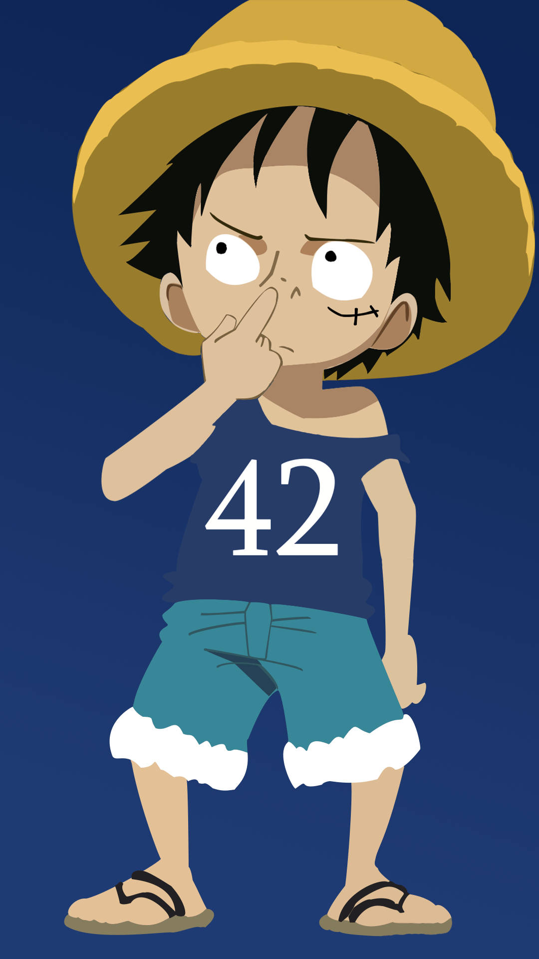 One Piece 4K Luffy Chibi Kunst Wallpapers