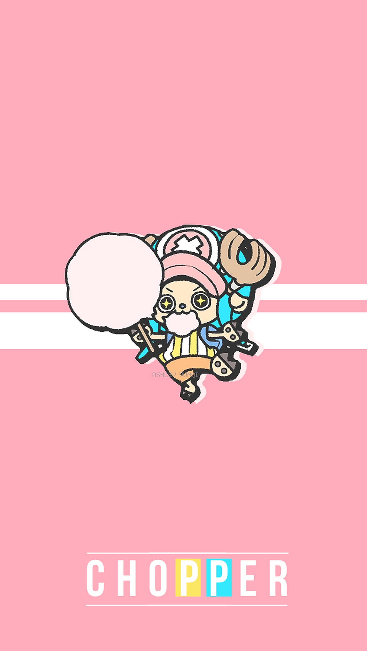 One Piece Chopper Bomuldsslik iPhone Wallpapers
