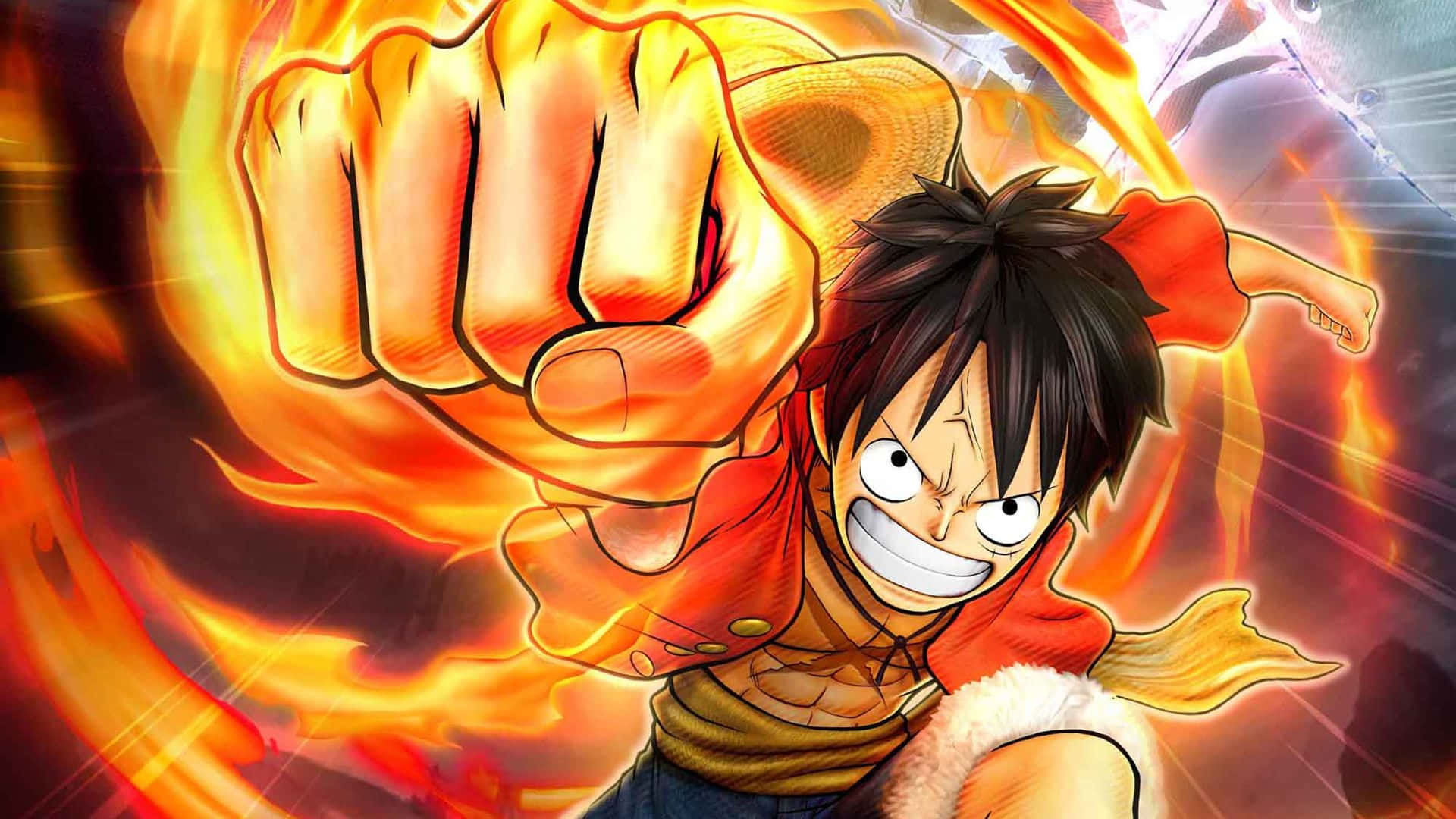 One Piece - en karakter med en knytnæve i hånden Wallpapers