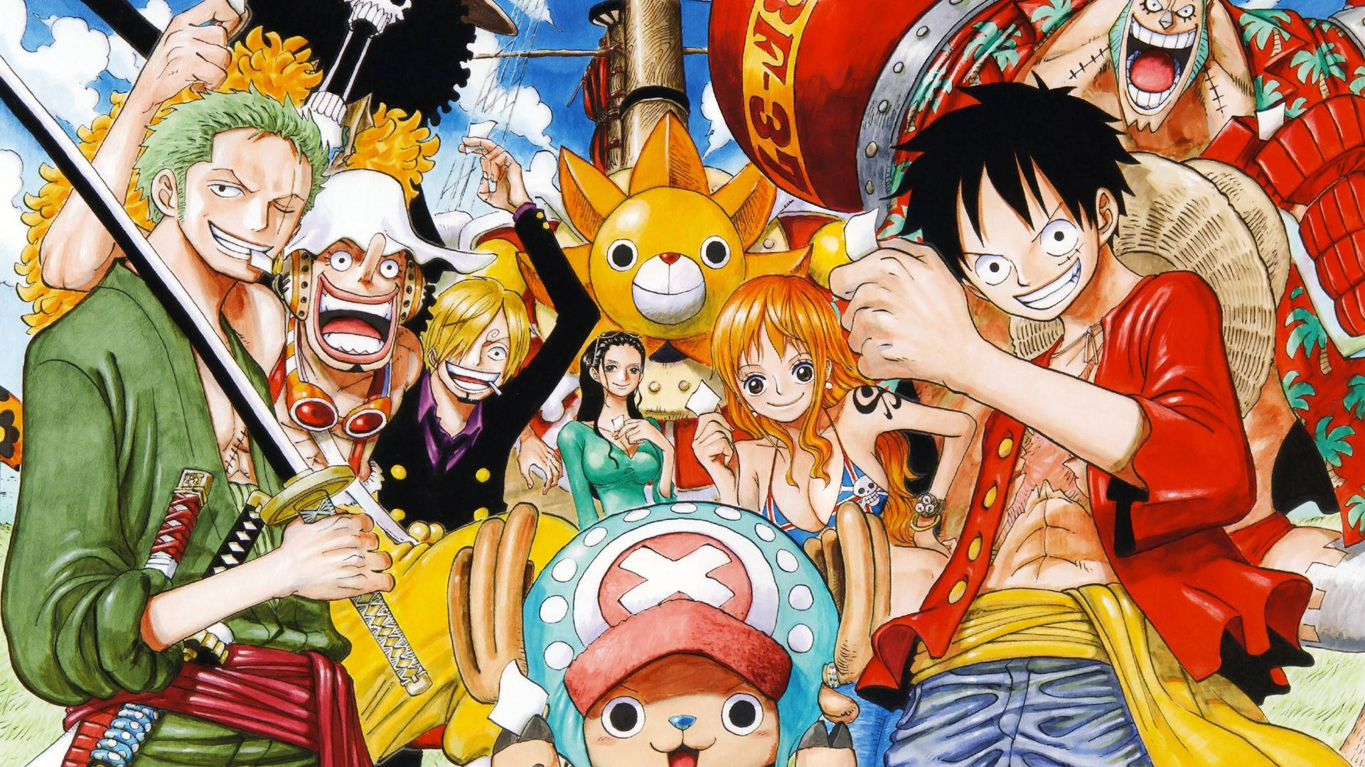 One Piece Luffy og Stråhatspiraterne Wallpapers