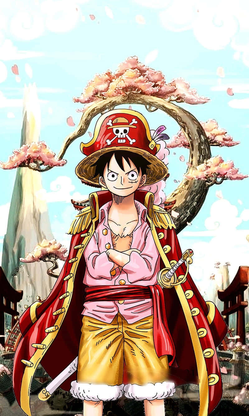 One Piece Luffy Piratekonge Billede Wallpapers