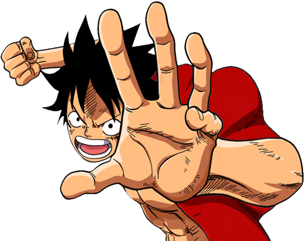 One Piece Luffy strækker sig Wallpapers