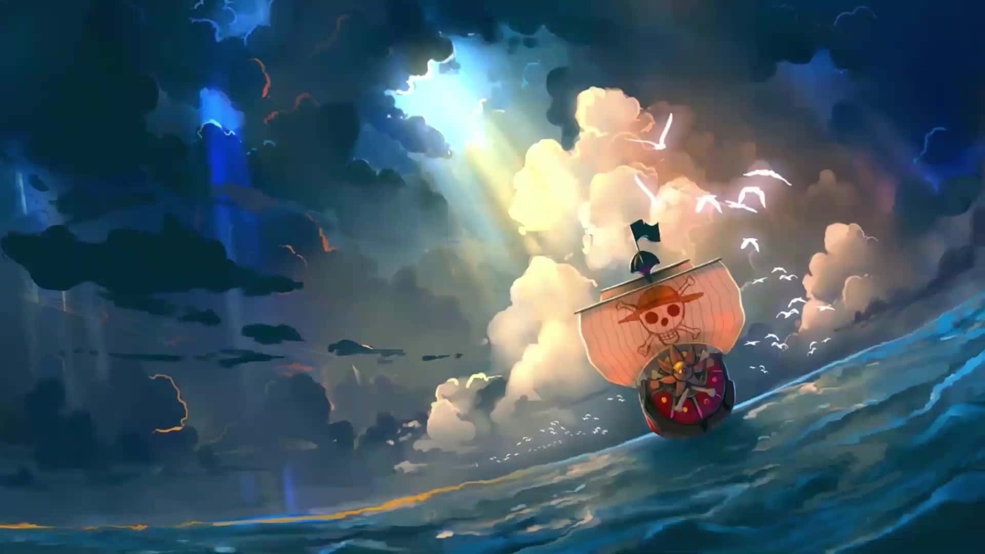 One Piece Sejlt Piratskib Wallpapers