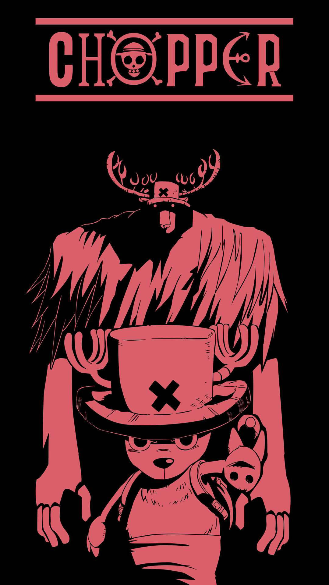 One Piece Telefon Chopper og Monster Point Wallpapers