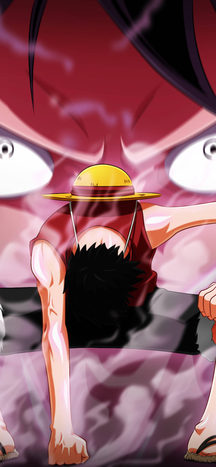 One Piece Telefon Luffy Næve i Jorden Wallpapers