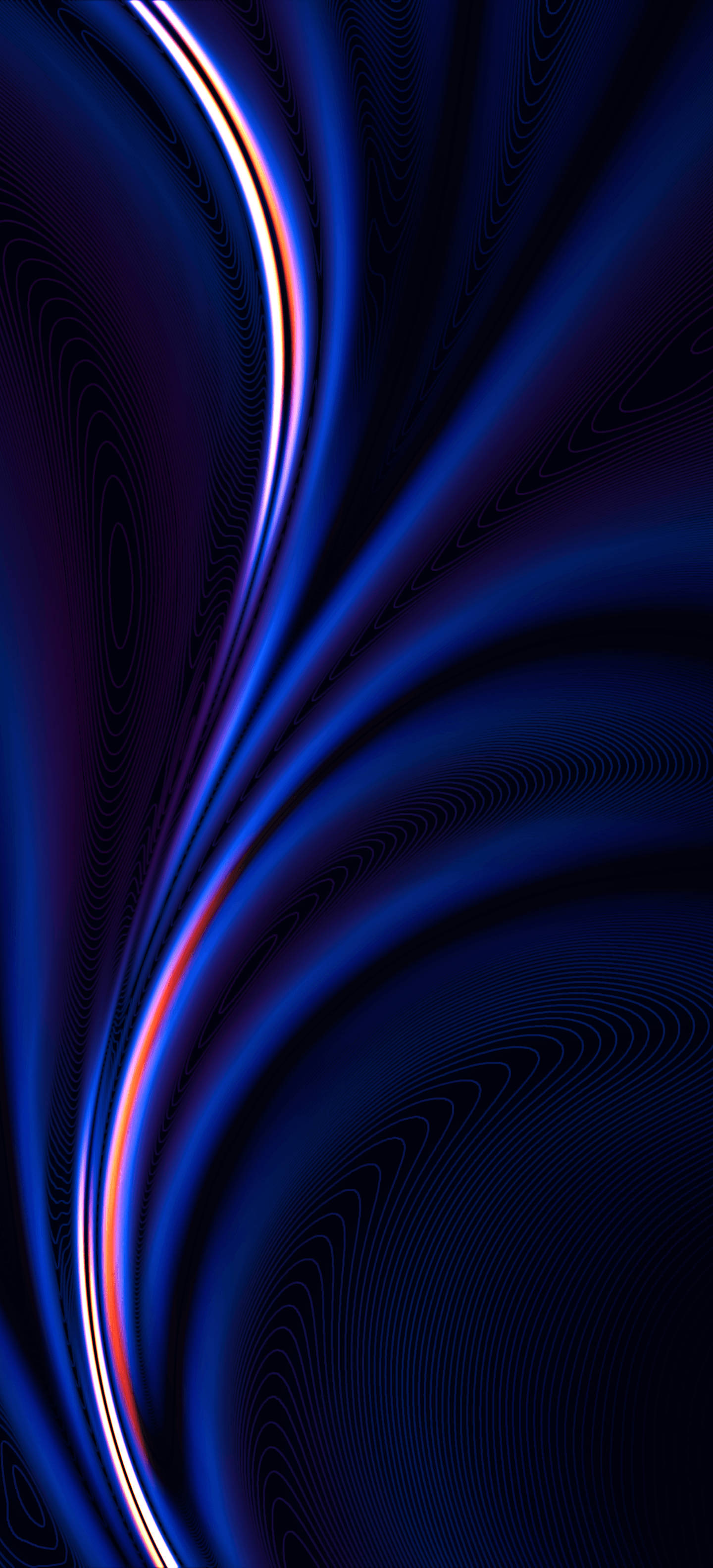 OnePlus Blå Kurver Wallpapers