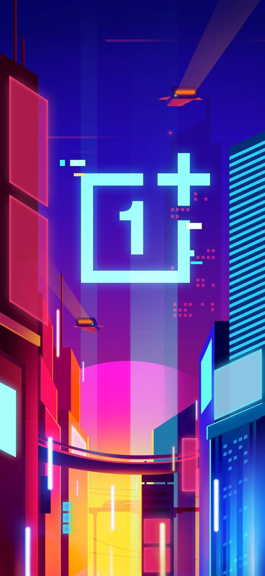 OnePlus City Lights Art Wallpapers