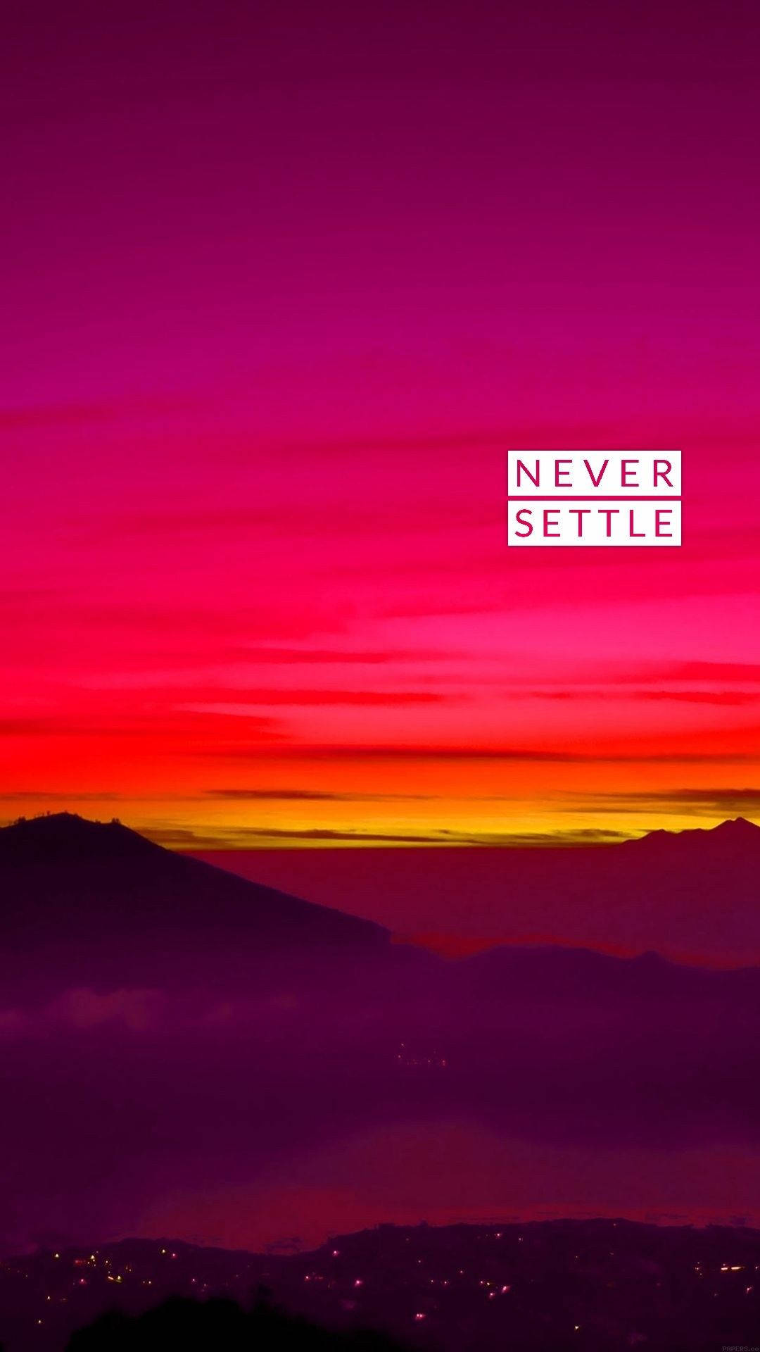OnePlus Never Settle Dusk Wallpapers