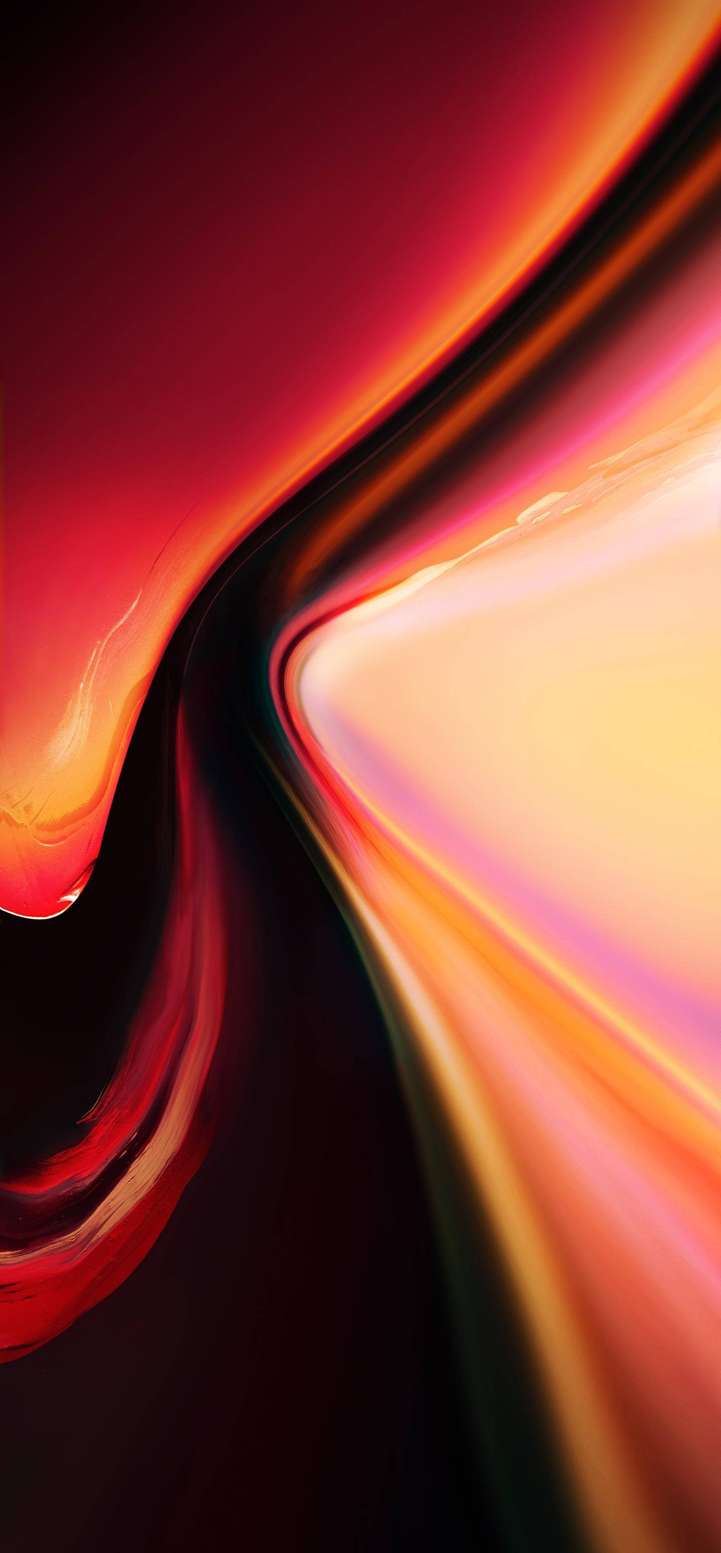 OnePlus Orange Bølger Wallpapers