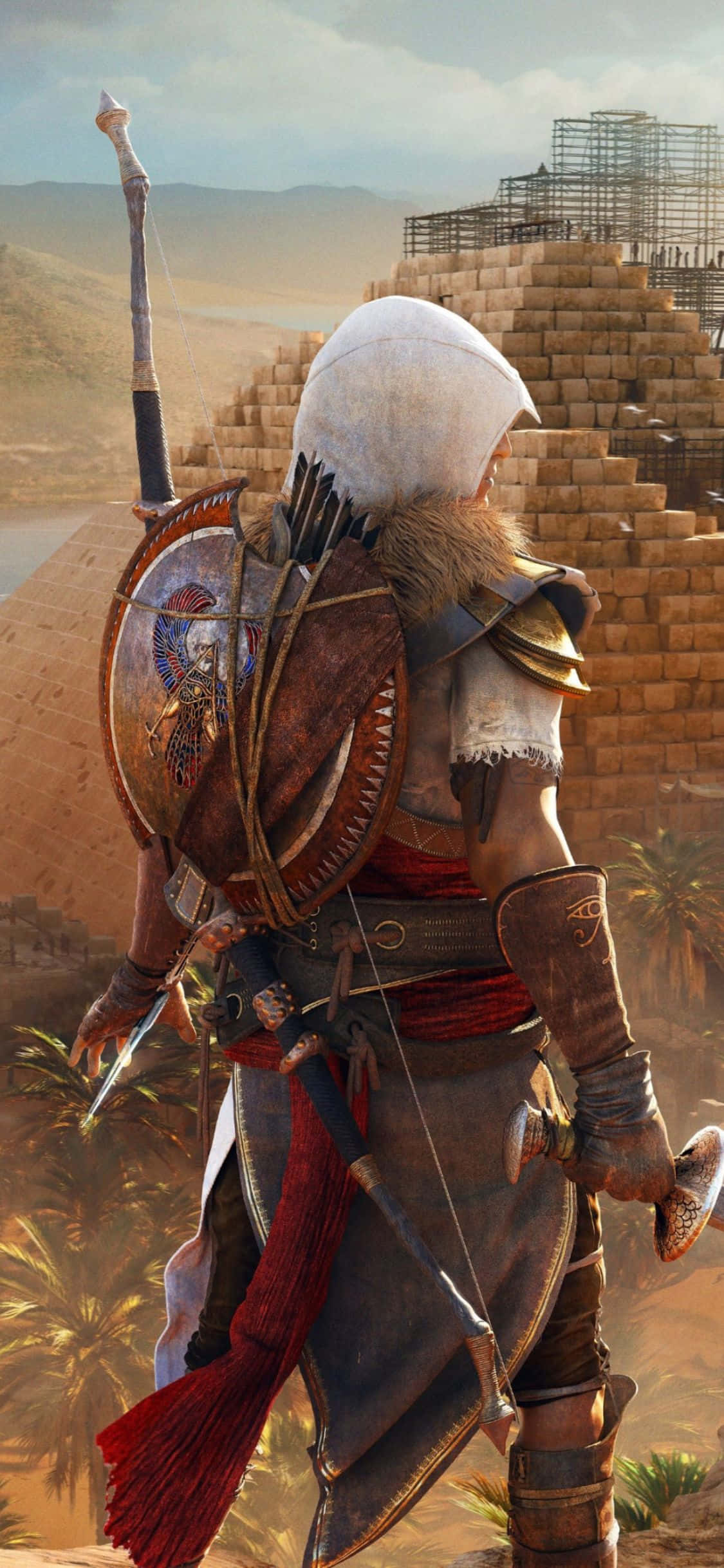 Opdag din skæbne med iPhone X Assassin's Creed Origins Wallpapers