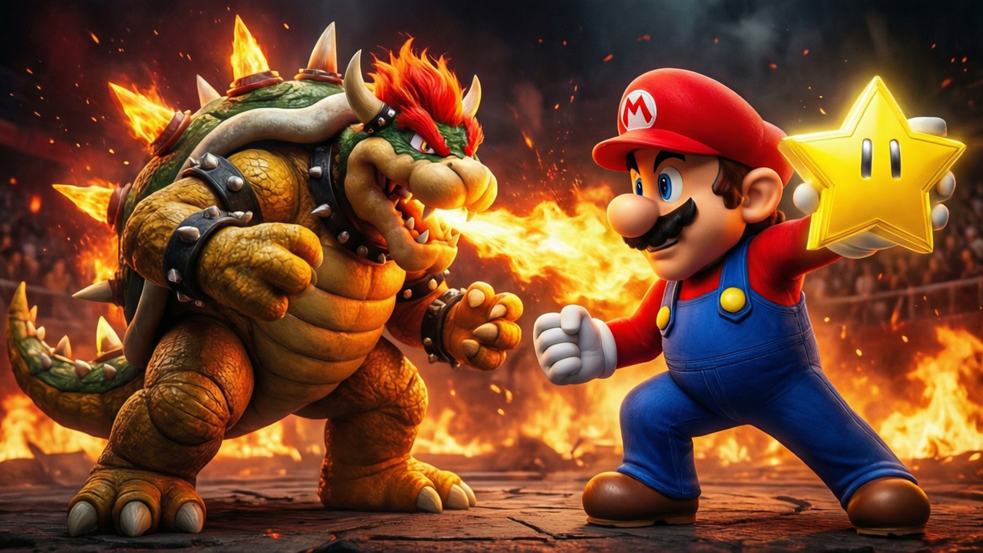 Opgør med Bowser Wallpapers