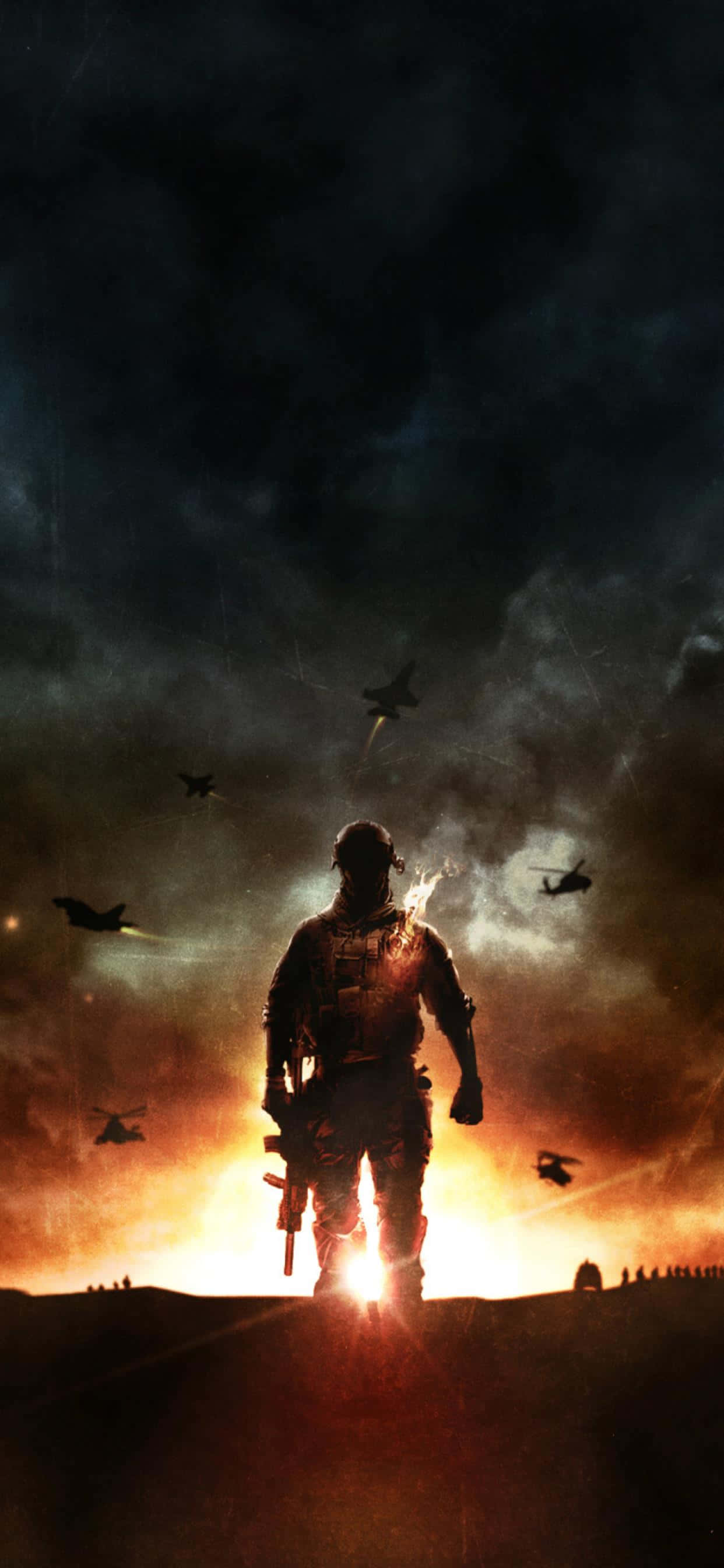 Oplev Battlefield 4 med den nyeste iPhone Xs Max Wallpapers
